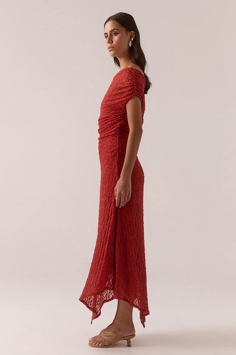 Aalia Lace Dress - Blood Orange | Sovere - Image 3