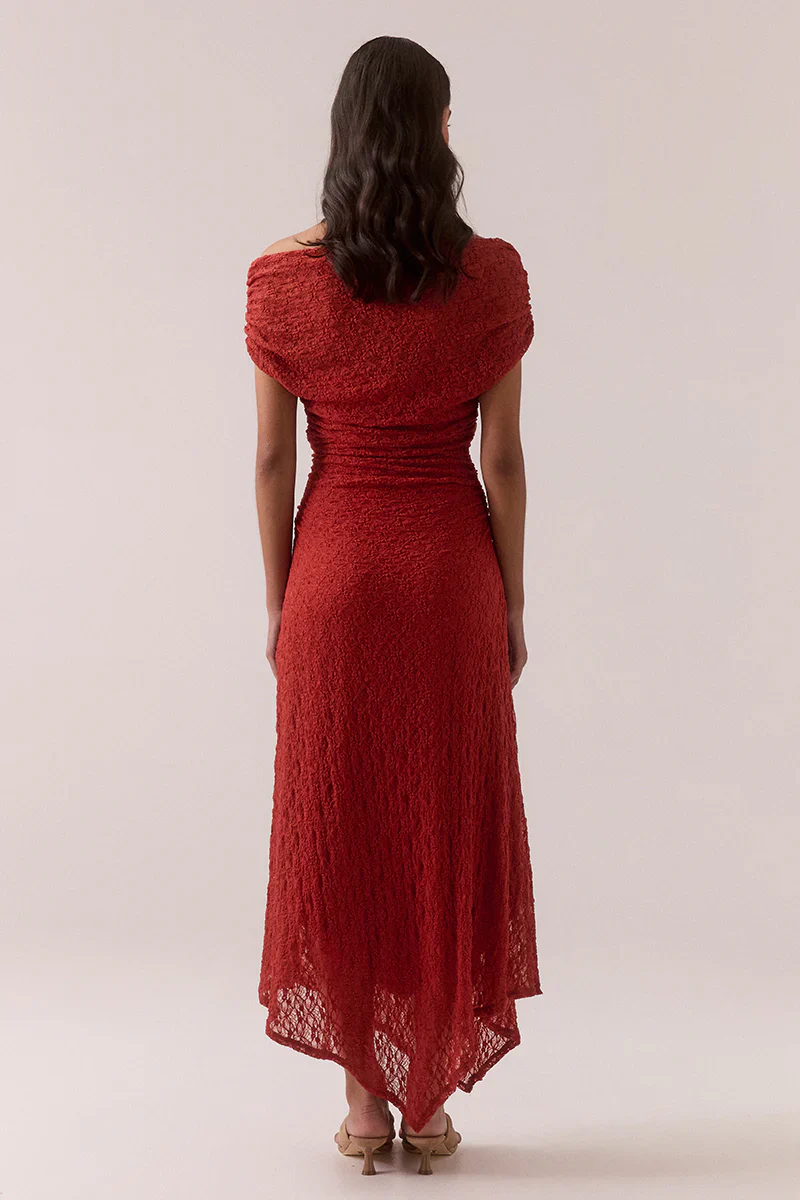 Aalia Lace Dress - Blood Orange | Sovere - Image 4
