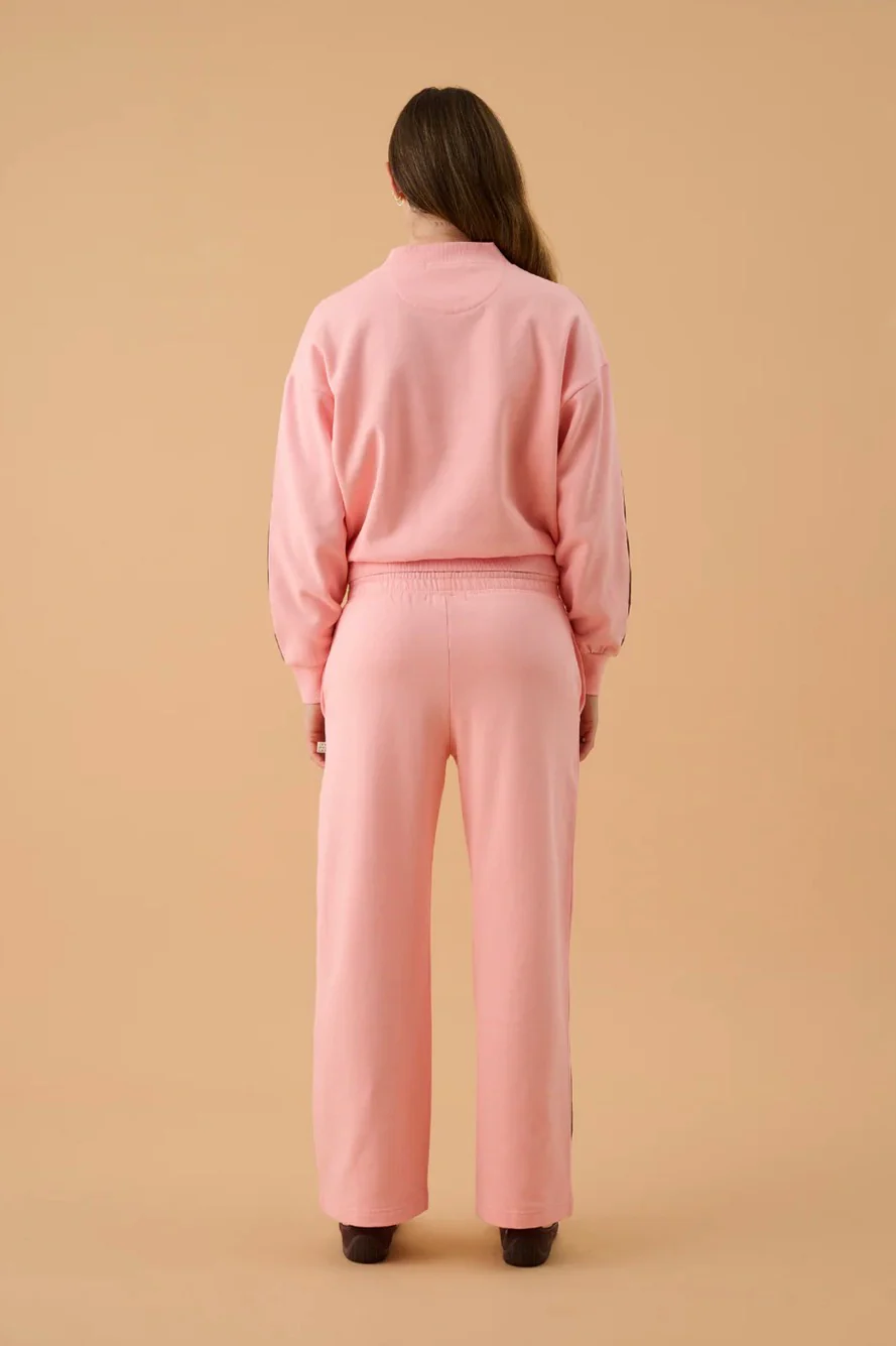 AJ Logo Stripe Trackpant Rose Quartz | Araminta James - Image 6