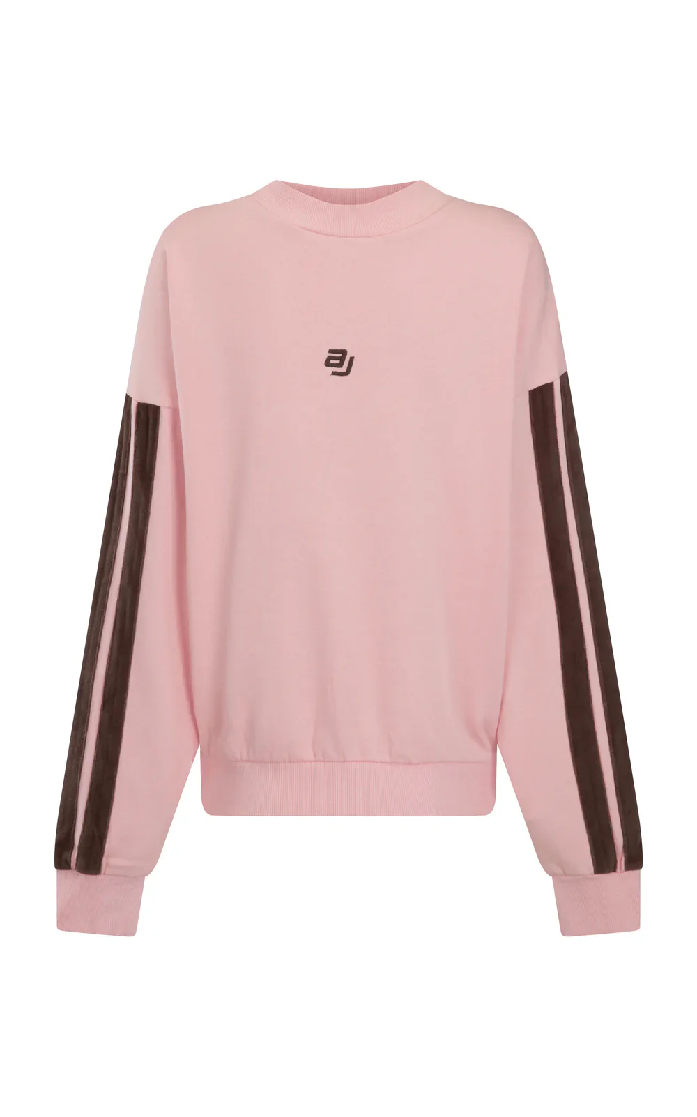 AJ Logo Sweatshirt Rose Quartz | Araminta James - Image 9
