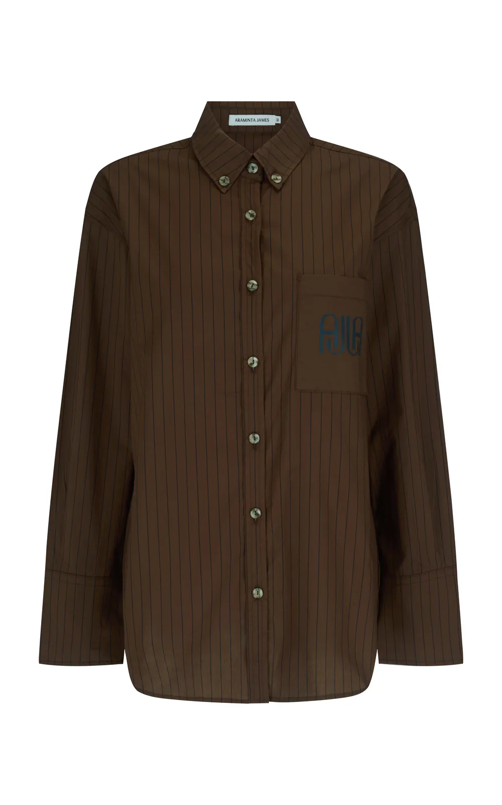 AJJA Pocket Shirt Mocha | Araminta James - Image 3
