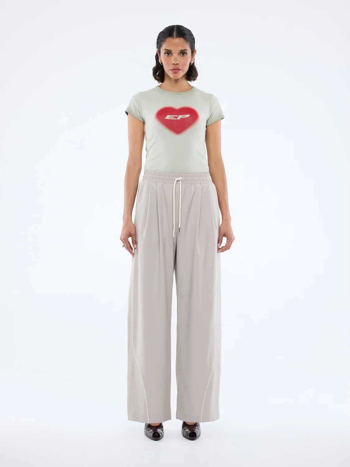 Bowie Wide Leg Pant - Sand| Ena Pelly - Image 3