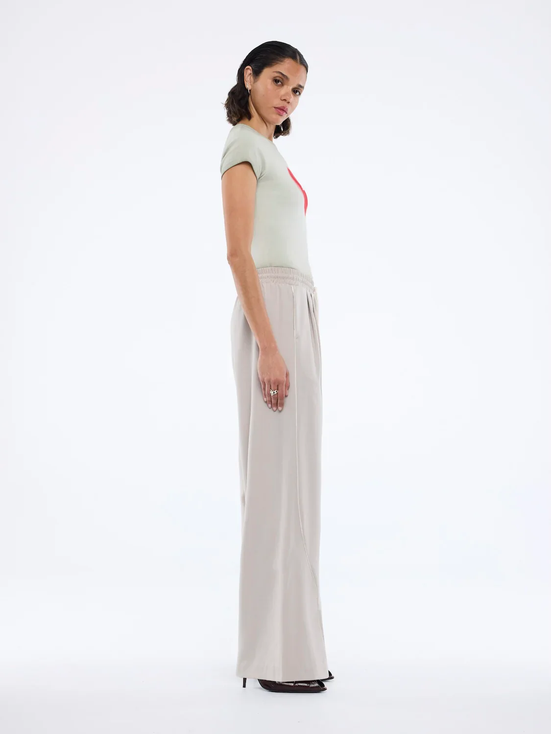 Bowie Wide Leg Pant - Sand| Ena Pelly - Image 4