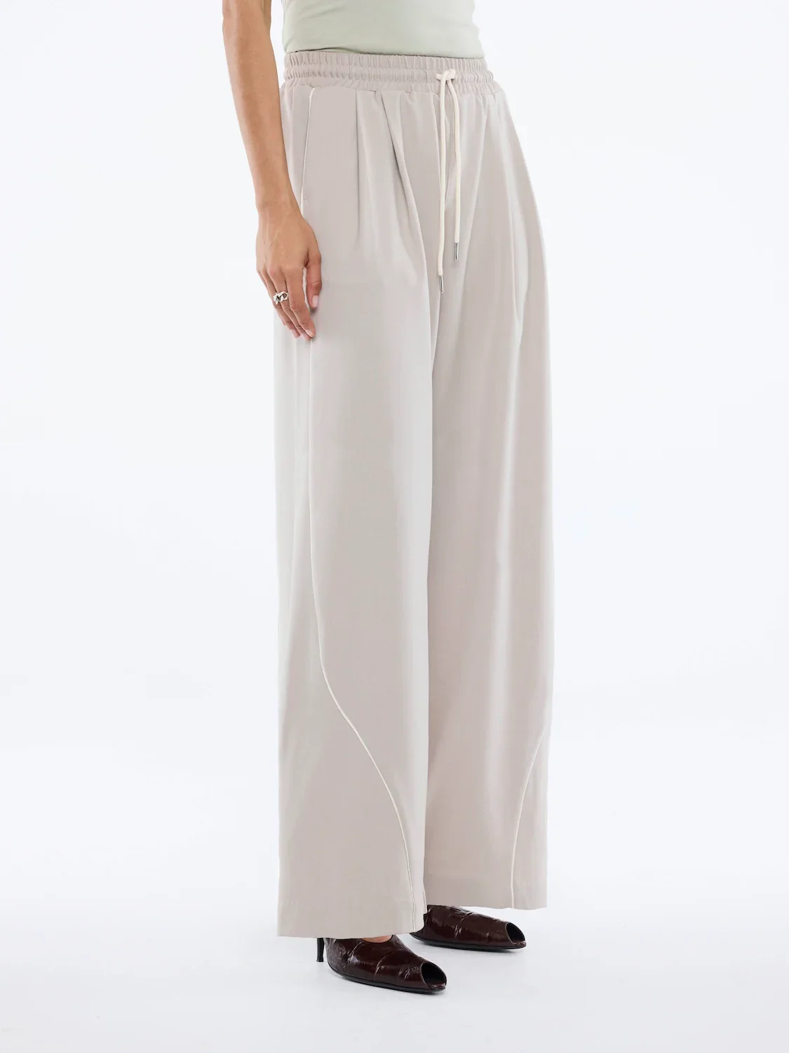 Bowie Wide Leg Pant - Sand| Ena Pelly - Image 6