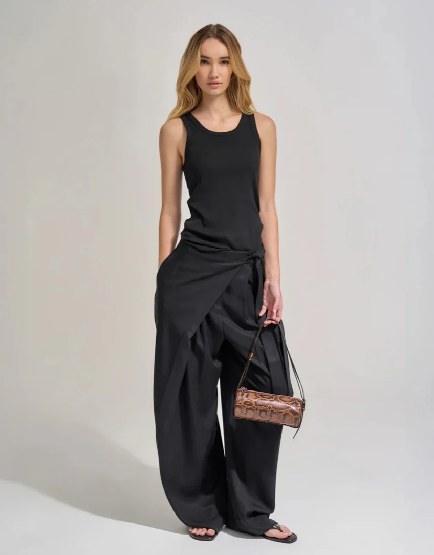 Brooke Mini Barrel Bag - Brunette Python | Brie Leon - Image 4