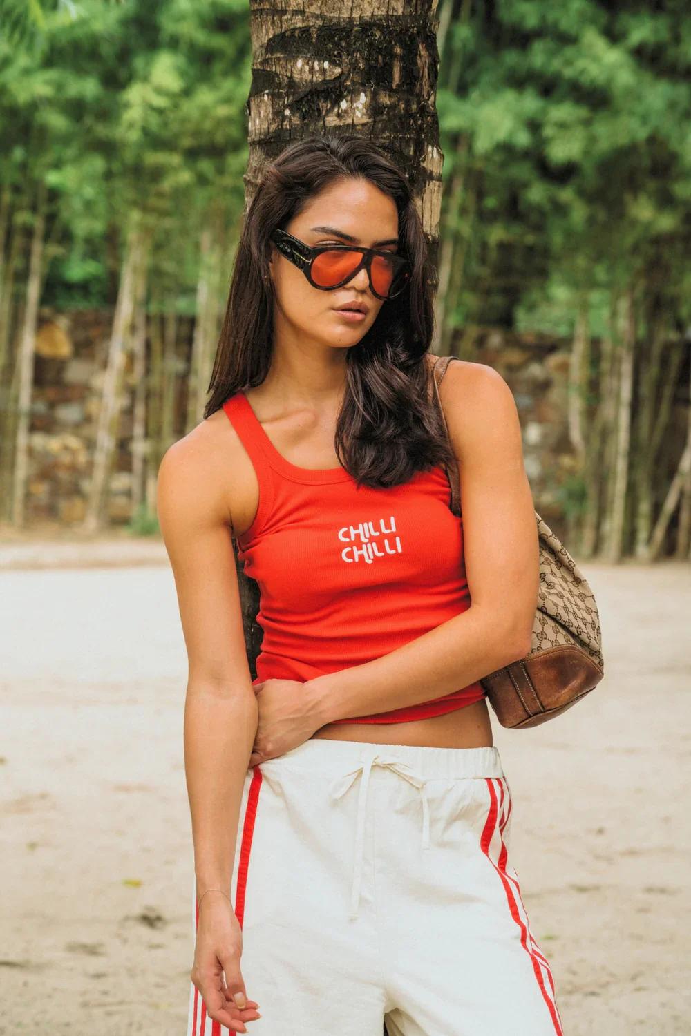 Chilli Knit Tank Poppy Red | Araminta James - Image 3