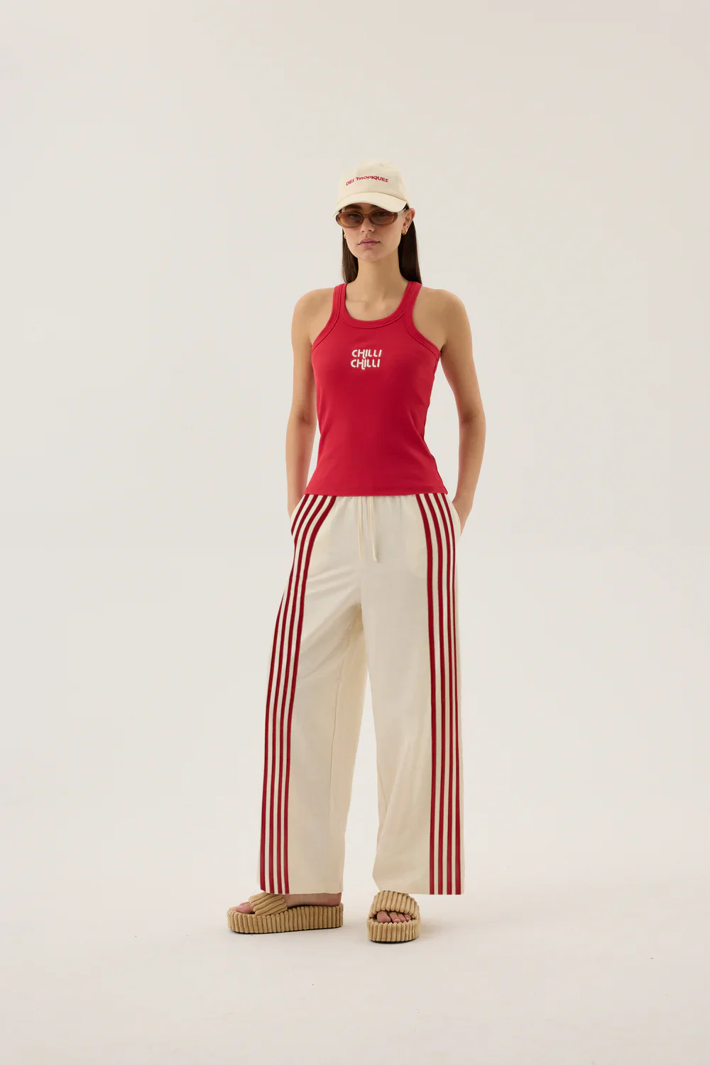 Chilli Knit Tank Poppy Red | Araminta James - Image 4