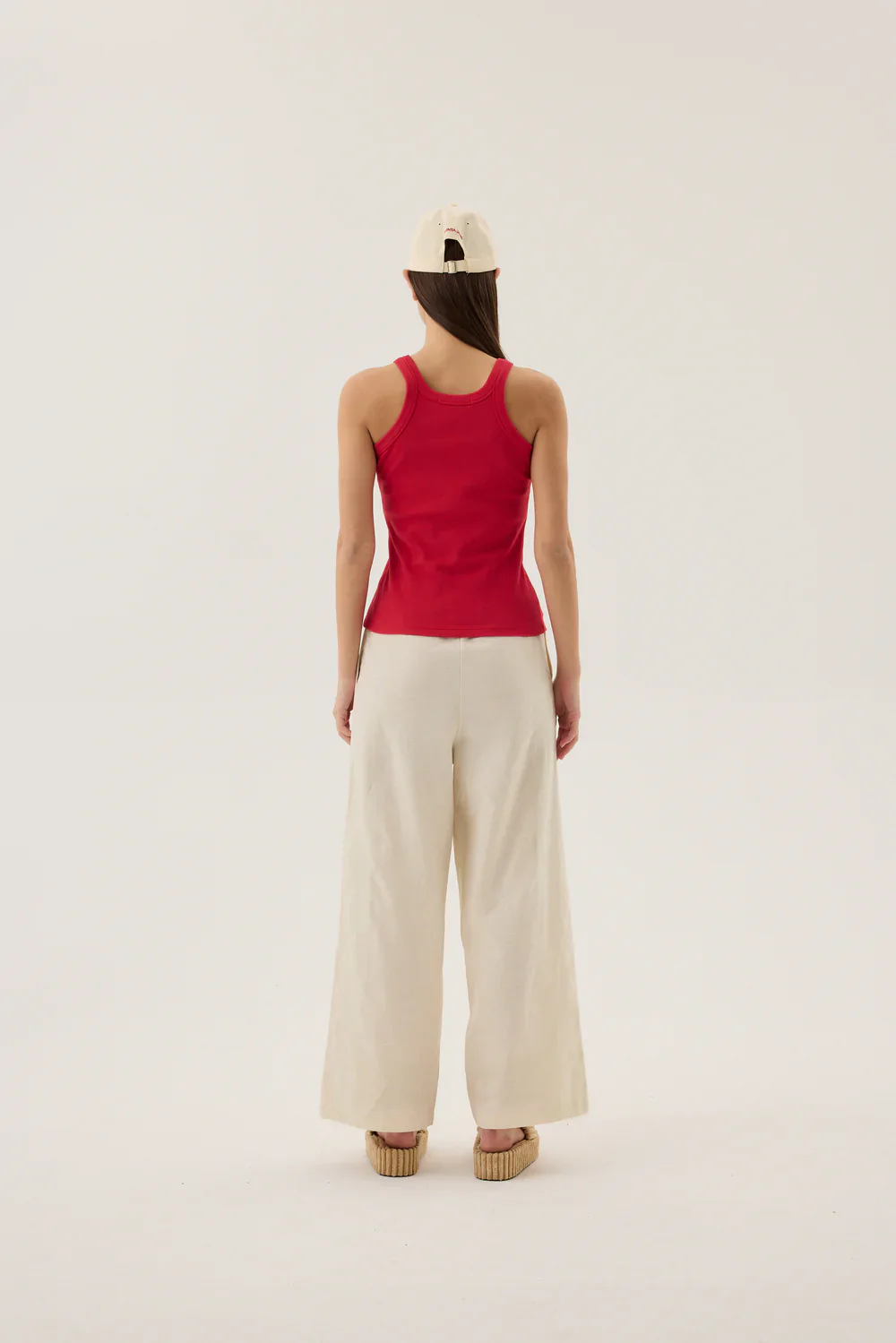 Chilli Knit Tank Poppy Red | Araminta James - Image 6