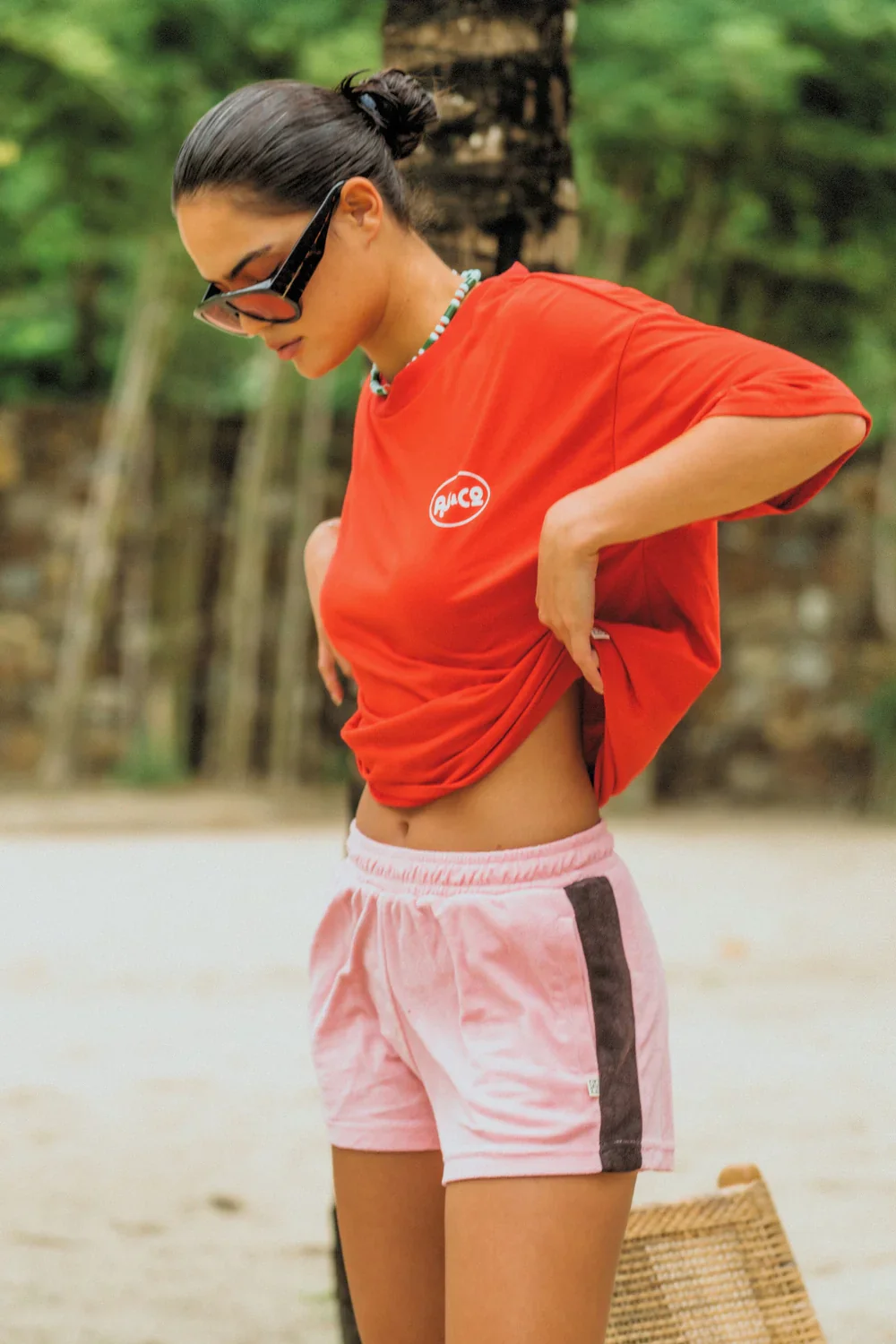 Chillin Oversized Tee Poppy Red | Araminta James - Image 4