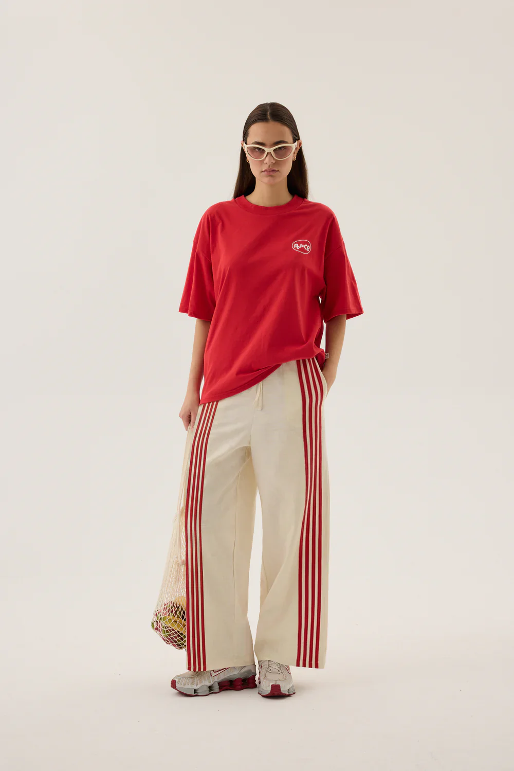 Chillin Oversized Tee Poppy Red | Araminta James - Image 5