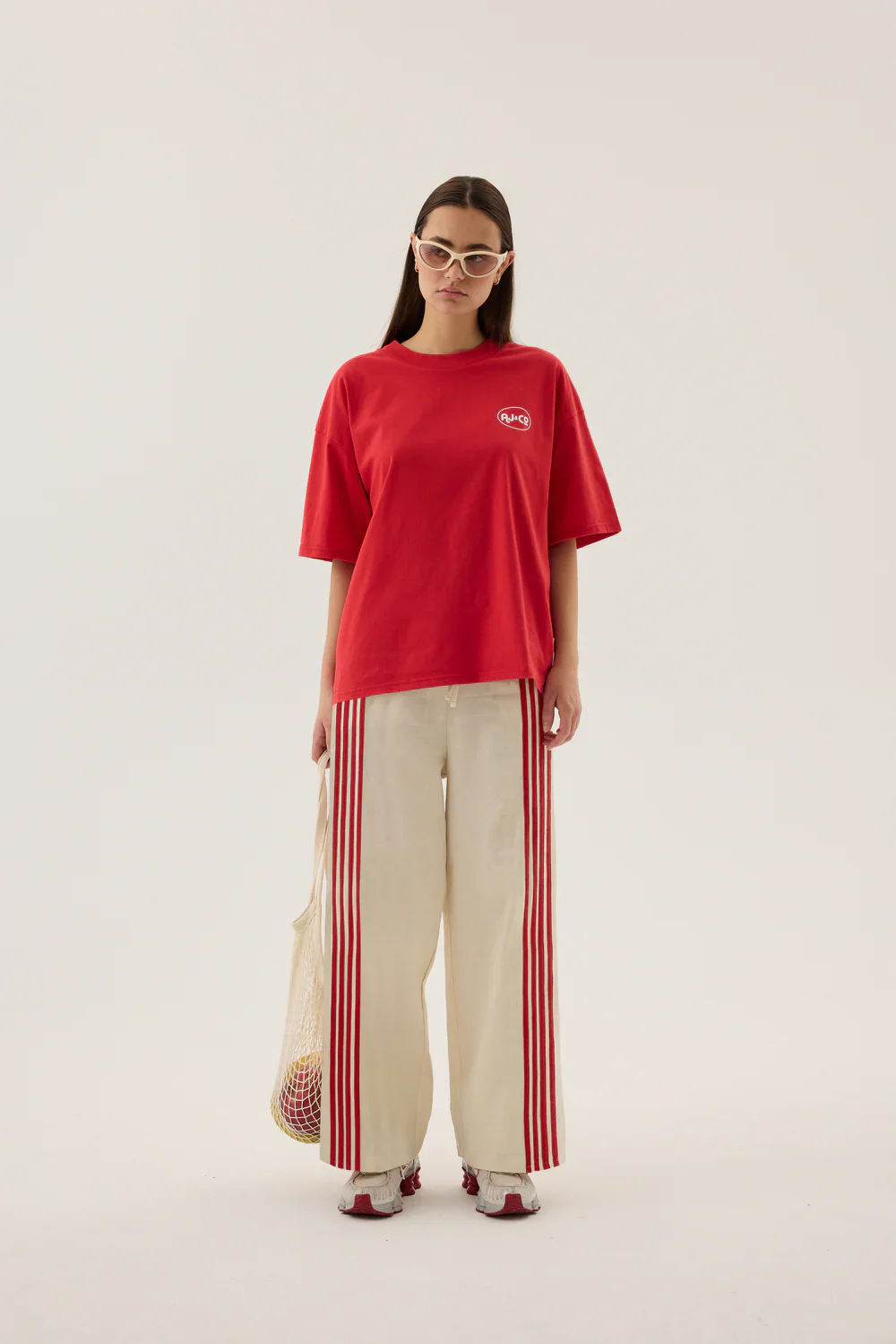 Chillin Oversized Tee Poppy Red | Araminta James - Image 6