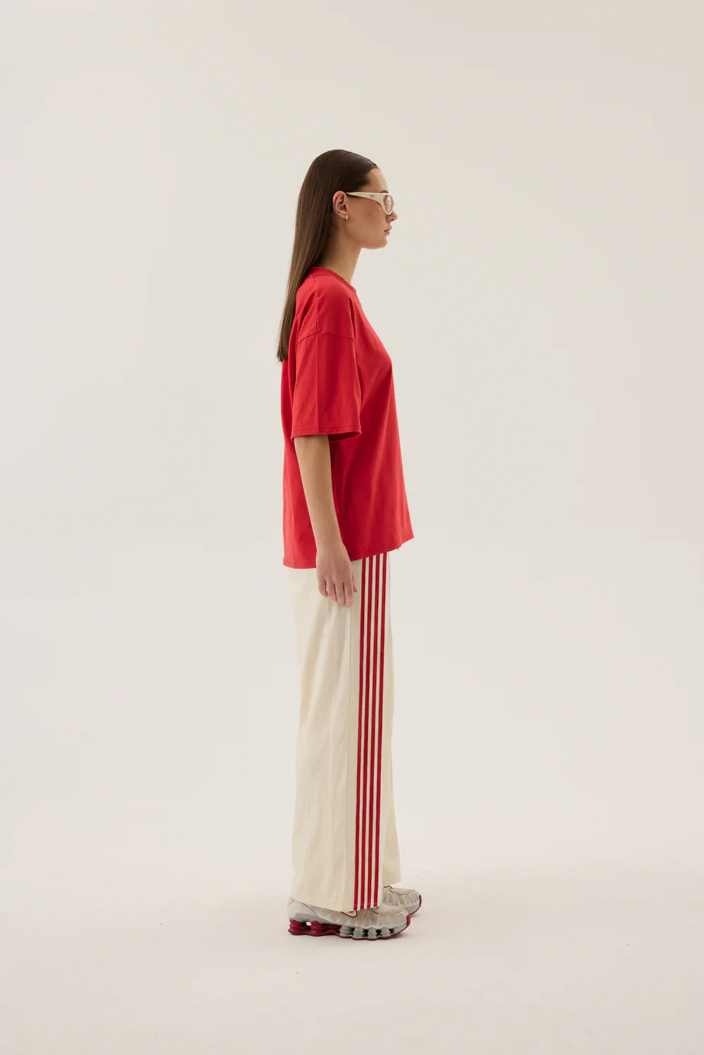 Chillin Oversized Tee Poppy Red | Araminta James - Image 7
