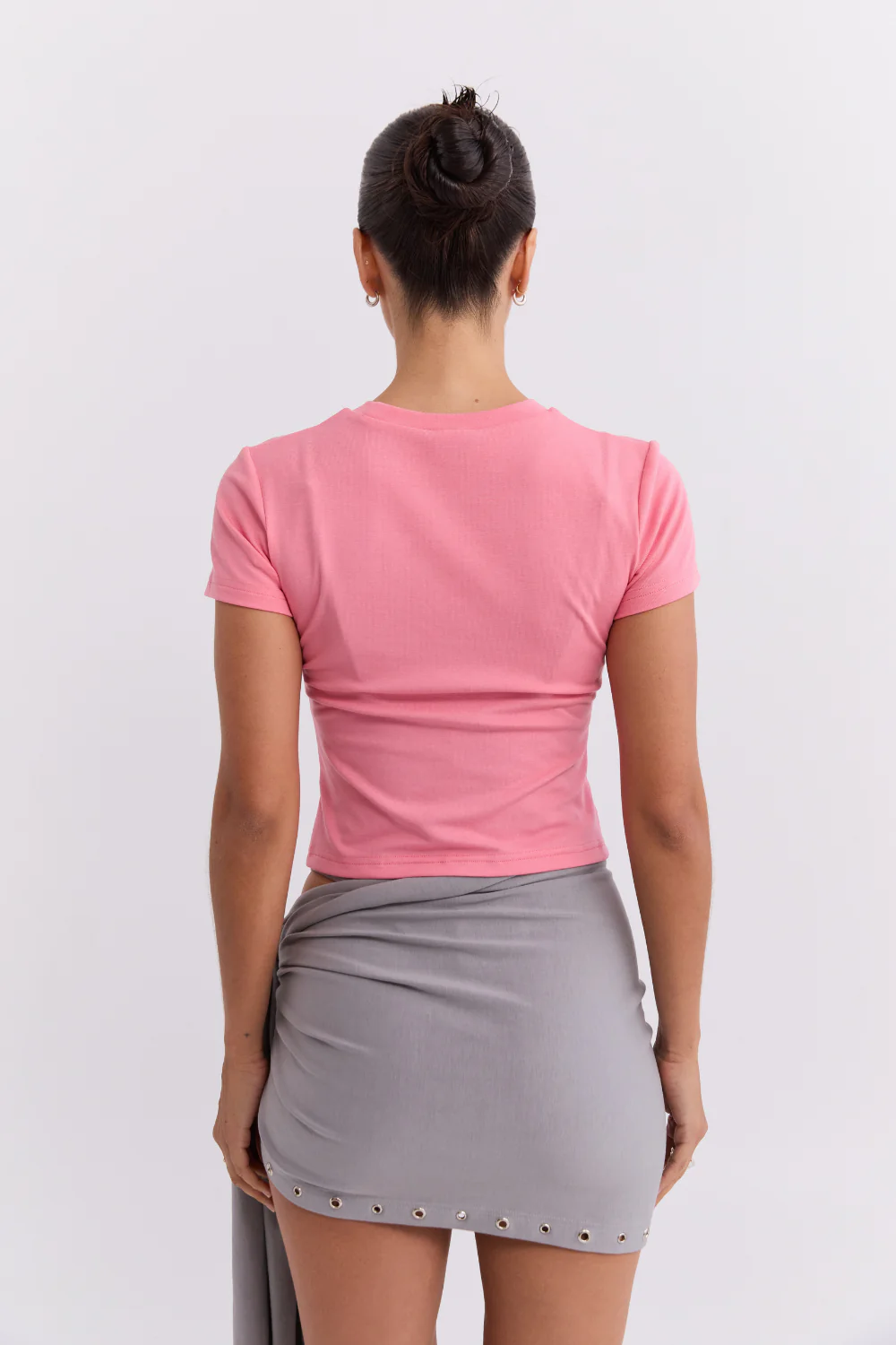 Powdered Silver Logo Baby Tee Pink | Pinky & Kamal - Image 5