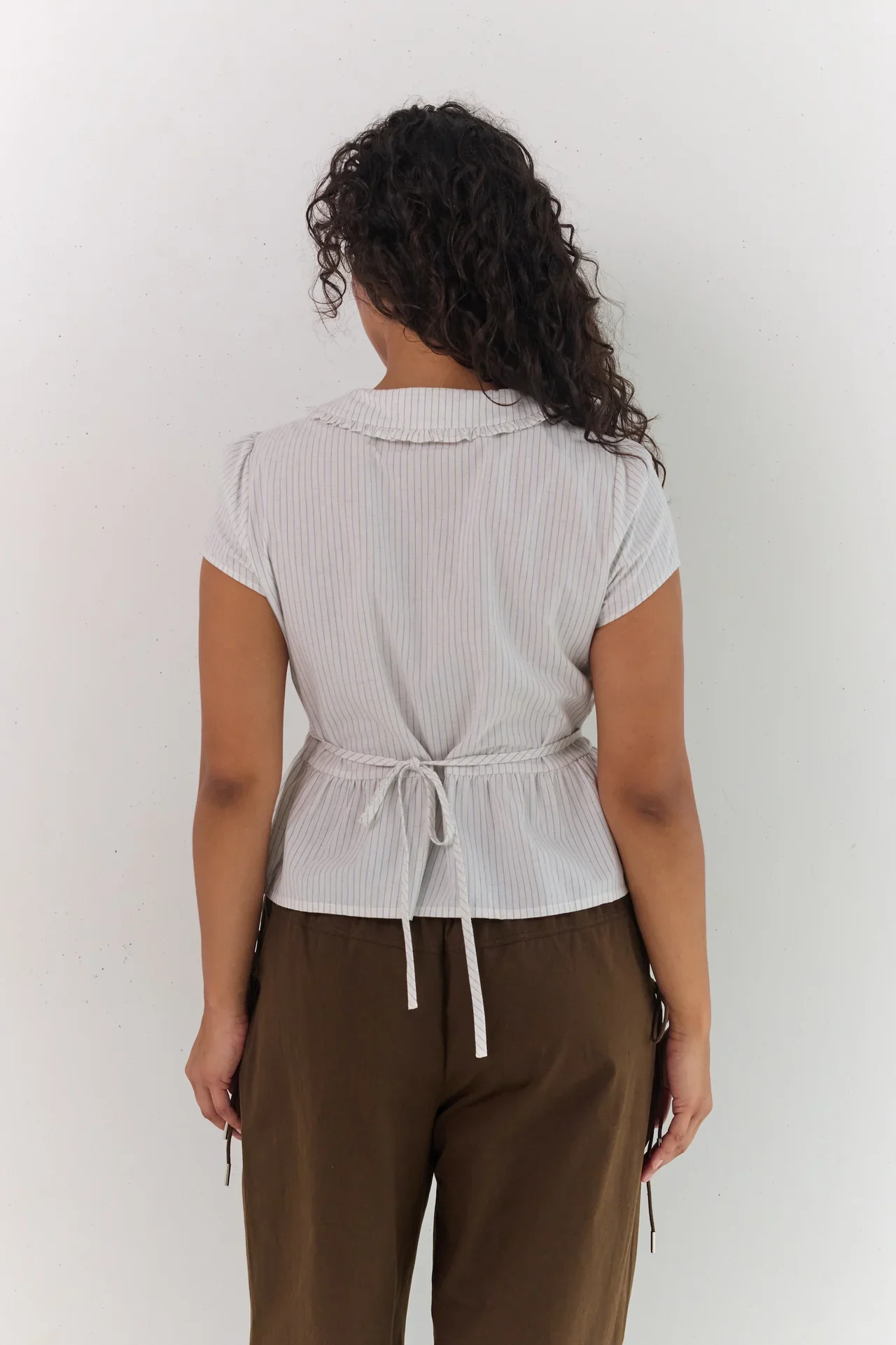 Emilie Blouse - Pinstripe | Juni - Image 6