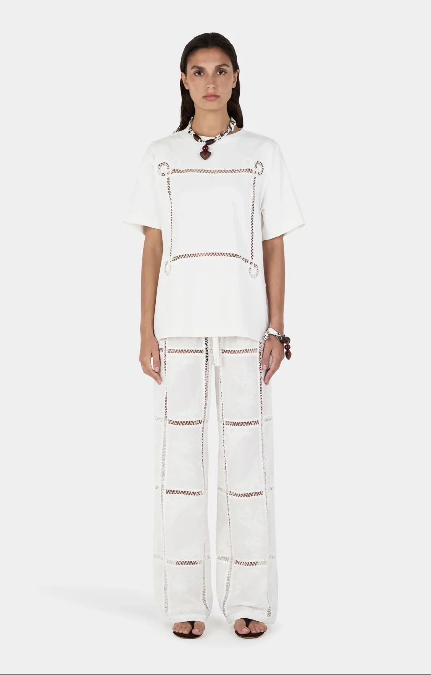 Esther Pant Embroidered Crochet| Hansen & Gretel - Image 6