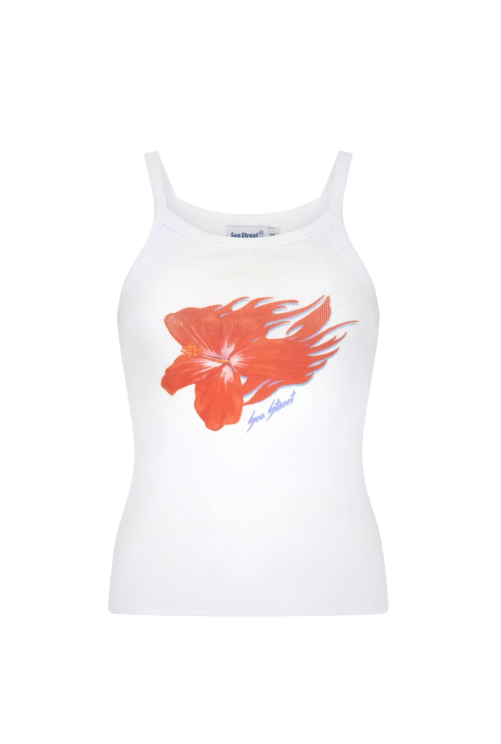 Flaming Hibiscus Singlet | Sea Street - Image 3