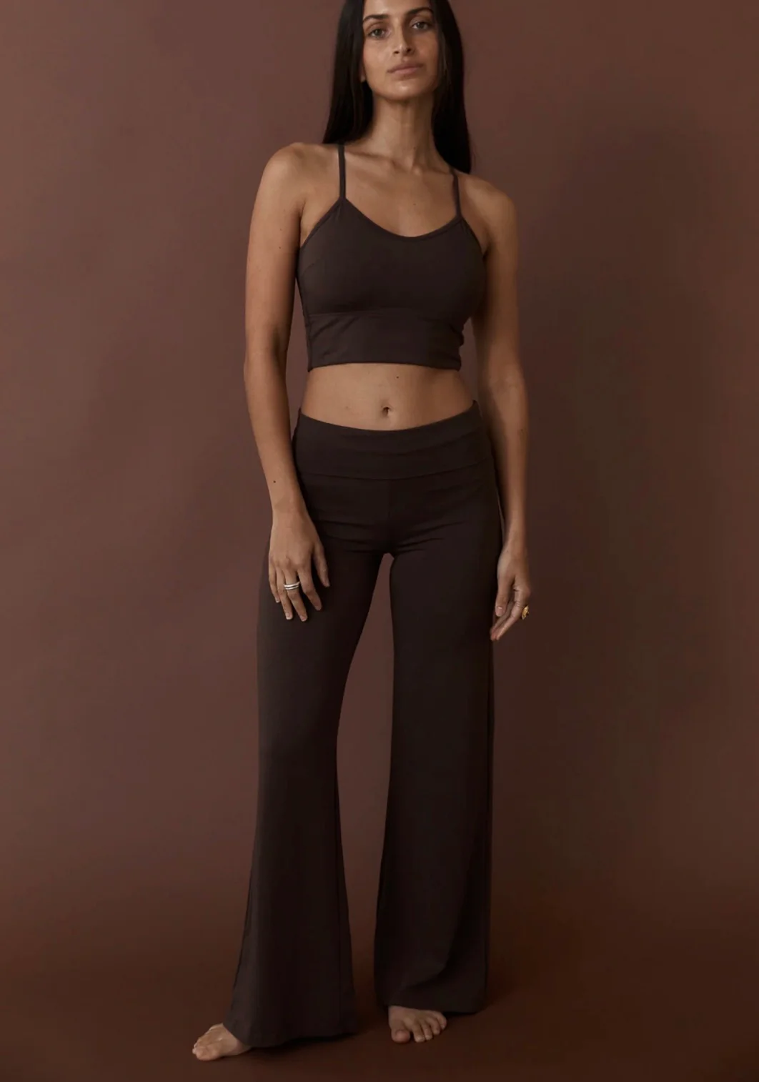 Full Length Yin Flare Dark Brown| Pinky & Kamal - Image 4