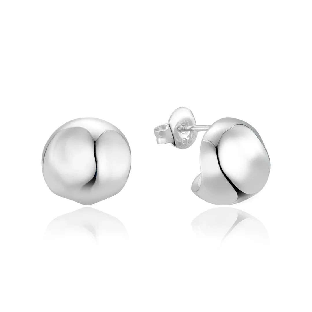 Hammered Ball Huggies | F&H Studios - Image 3