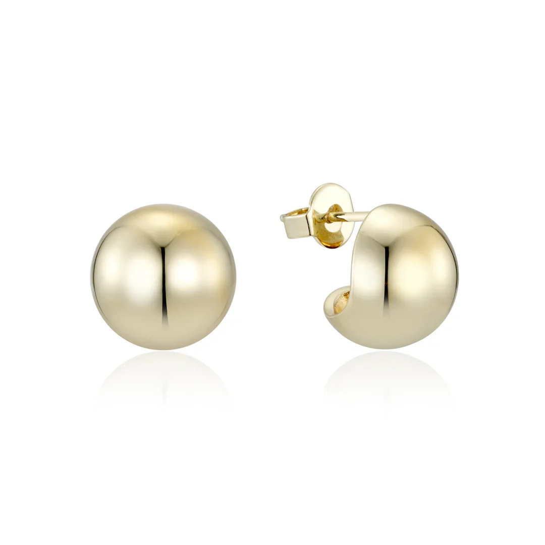 Hammered Ball Huggies | F&H Studios - Image 4