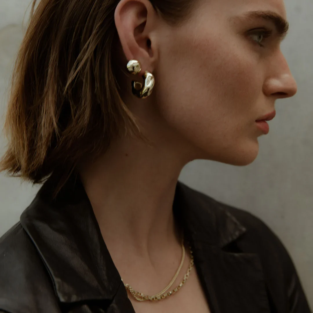 Hammered Ball Huggies | F&H Studios - Image 6