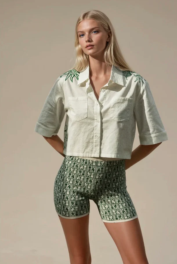 Iconic Yardage Shorts - Green | Juan & Me - Image 5