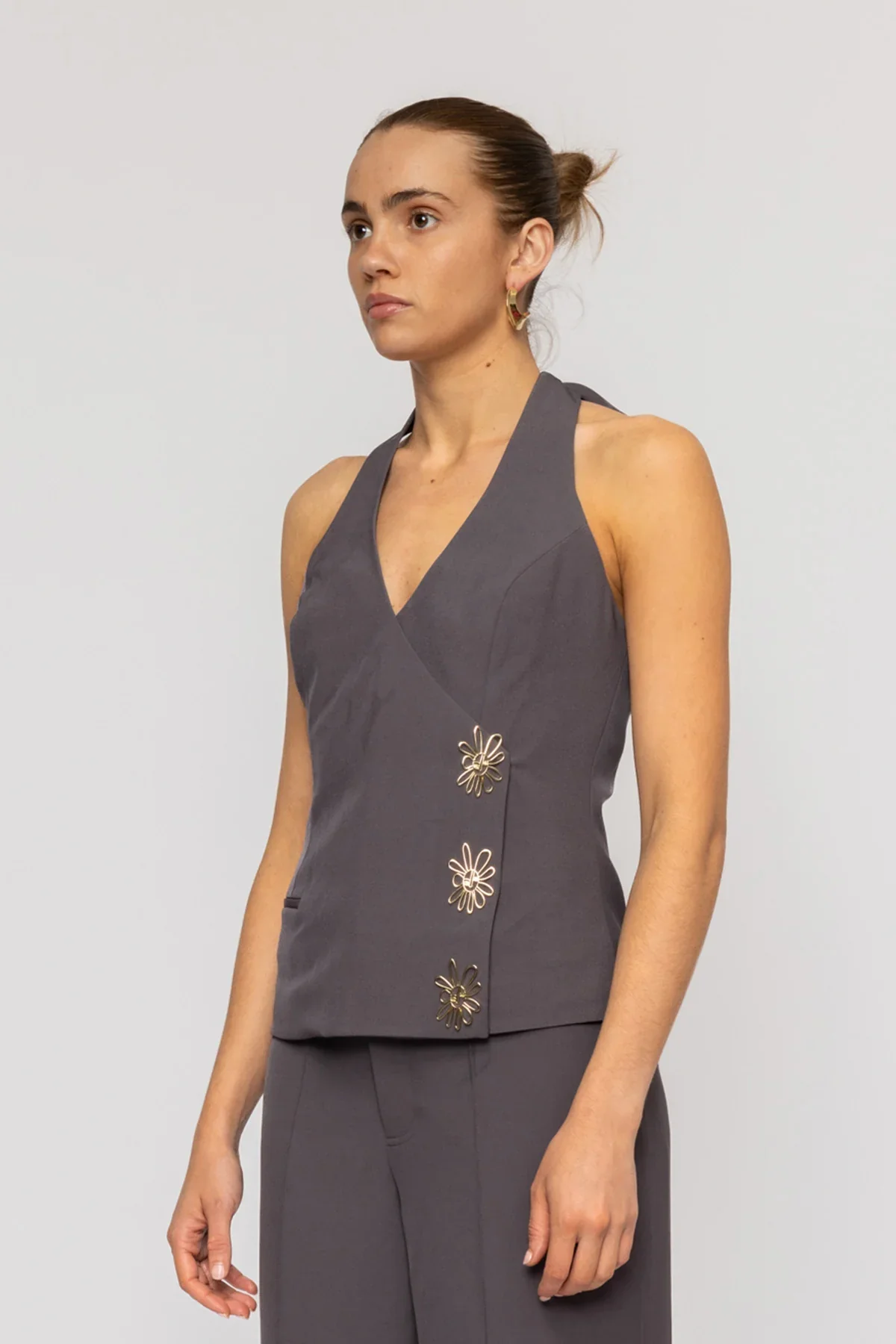 Inka Vest Top - Ash | The Wolf Gang - Image 3