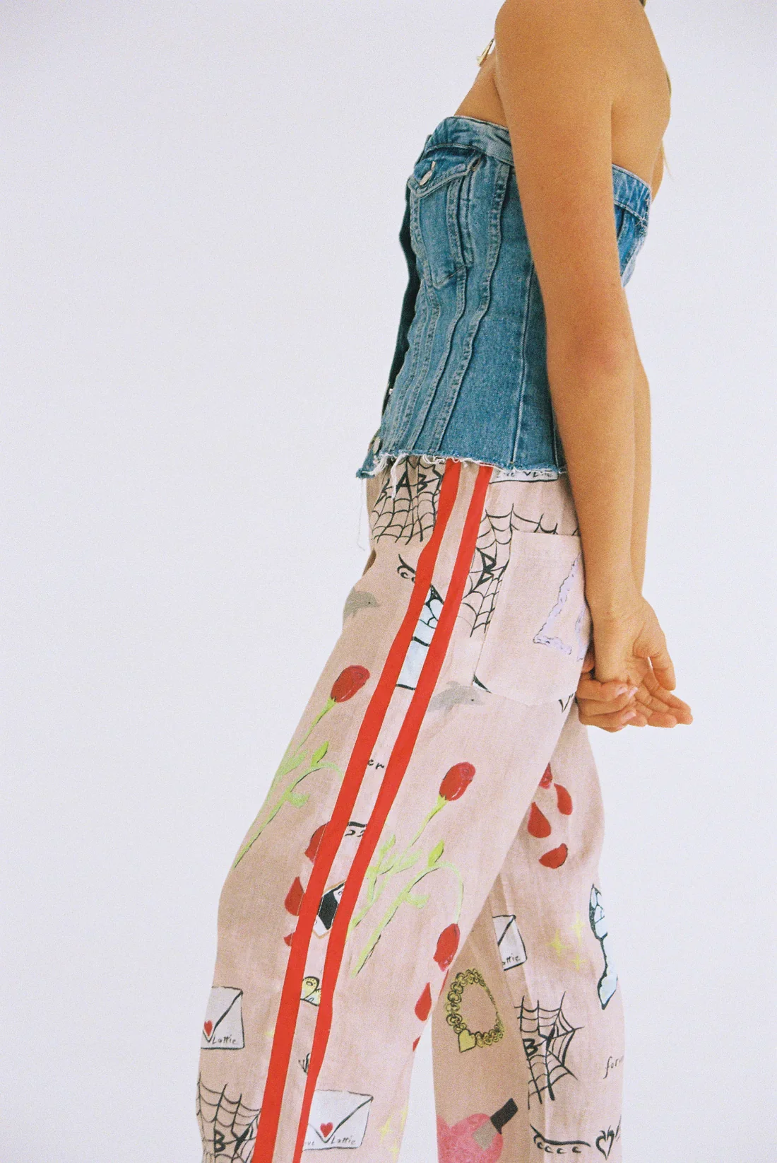 Love Letter Pants - Love Print | Lottie Hall - Image 5