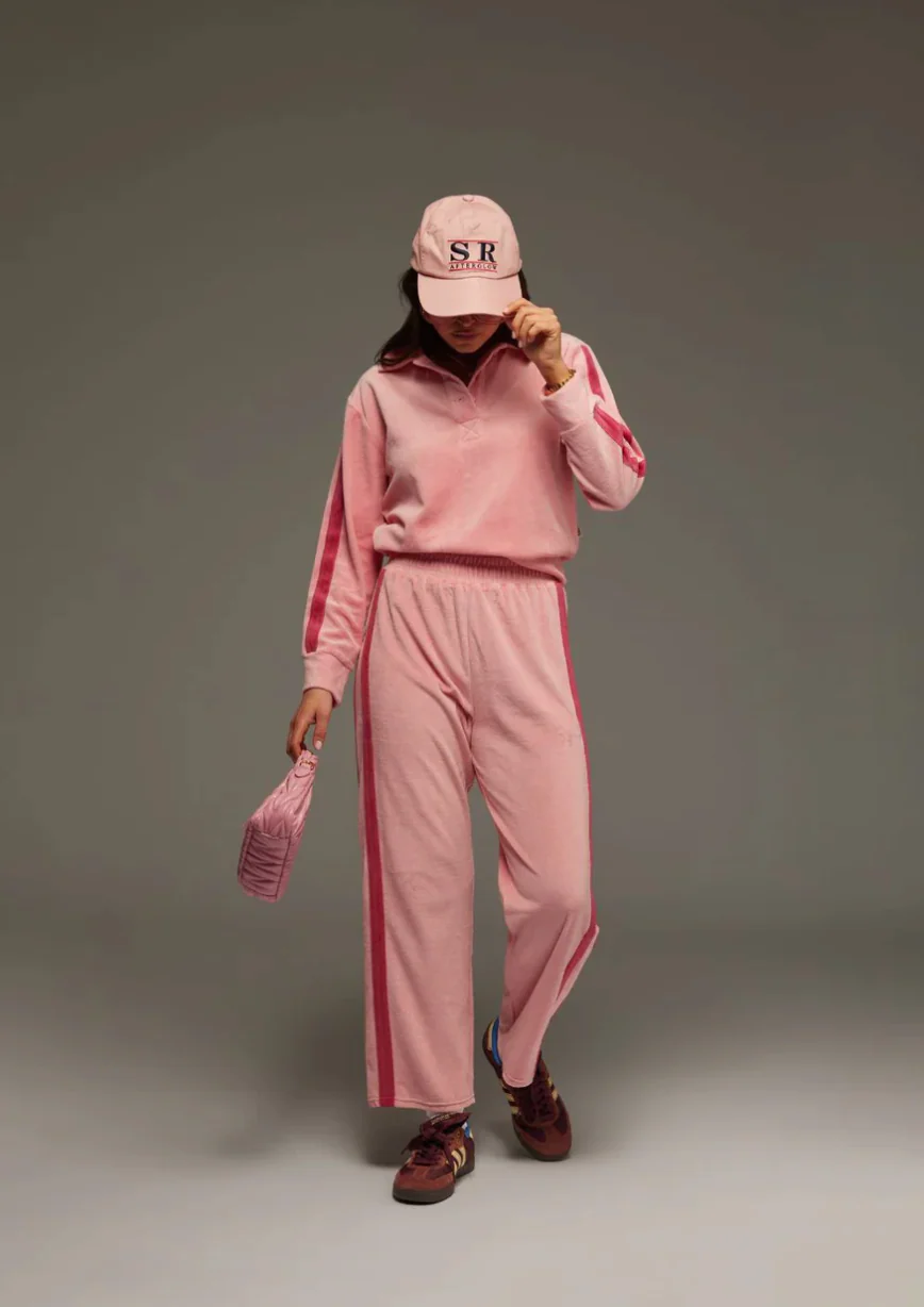Mara Velour Pant Blush | Araminta James - Image 4