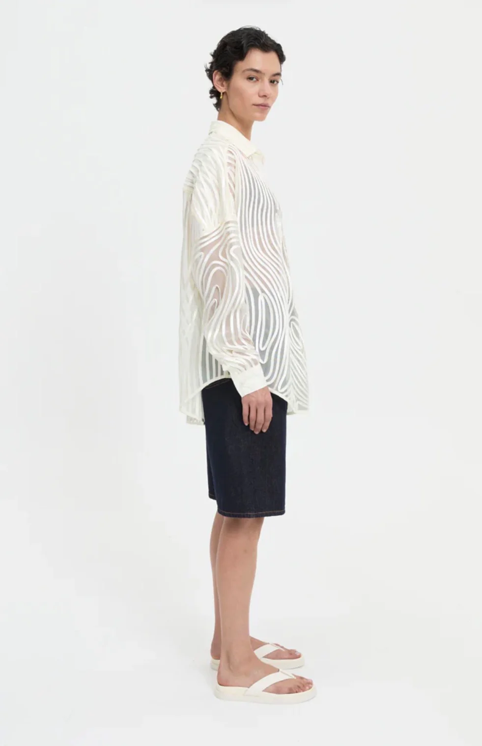 Micah Shirt Cream | Blanca - Image 3