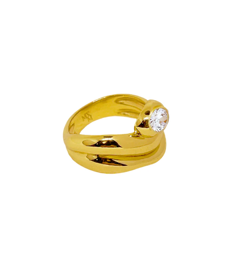 Mila Ring Gold | Mountain & Moon - Image 3