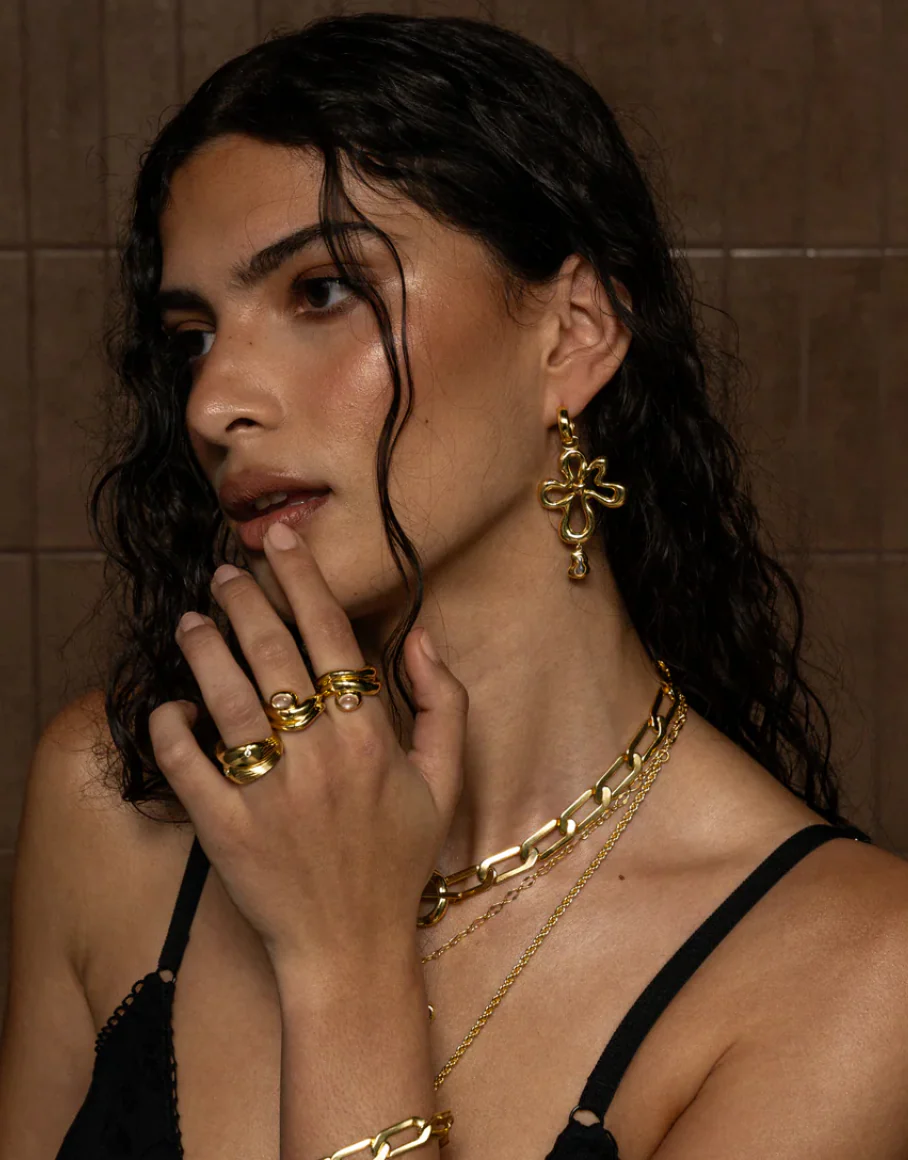 Mila Ring Gold | Mountain & Moon - Image 4