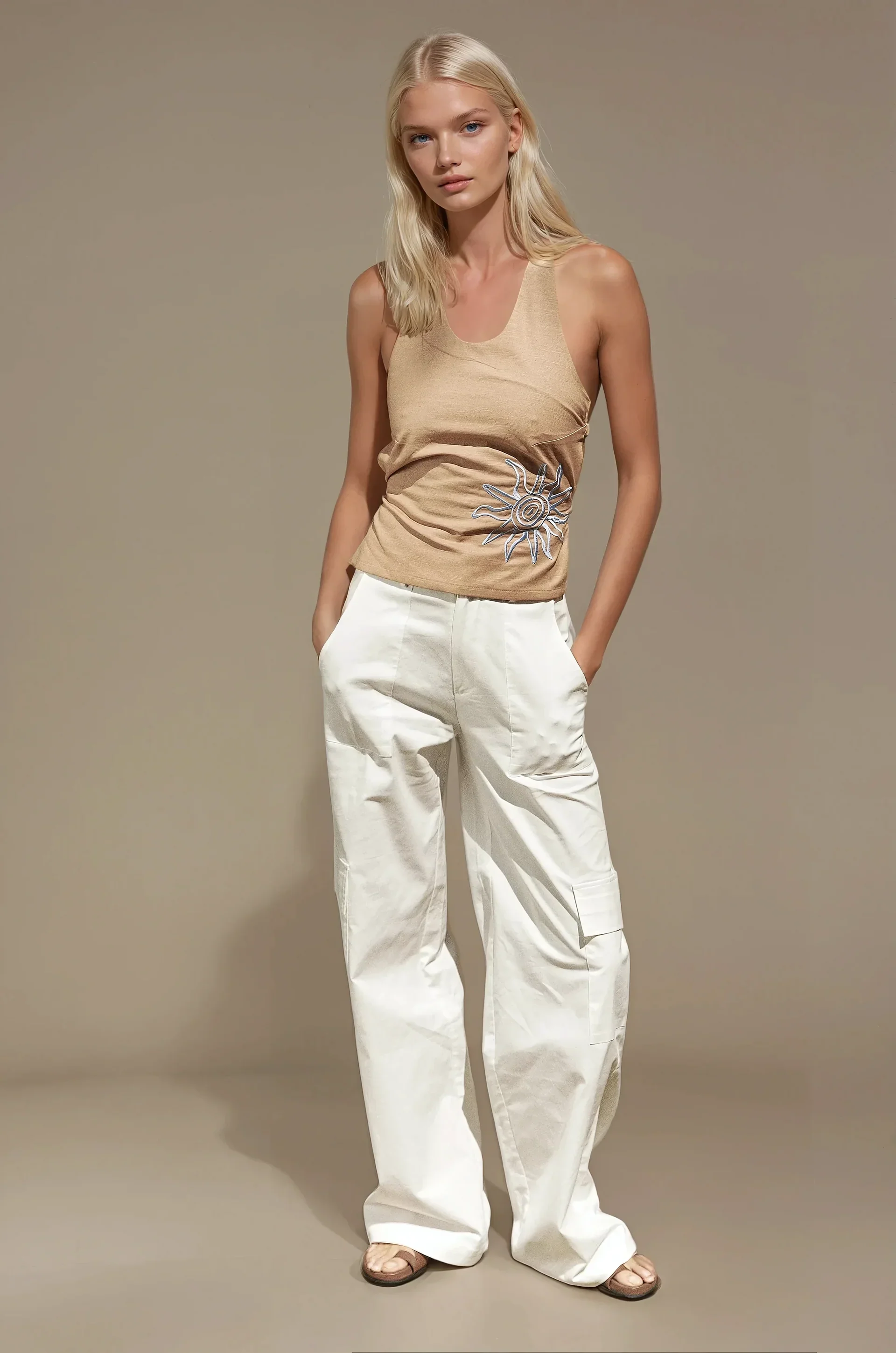 Nacida Halter Top - Sol Tan - Image 2