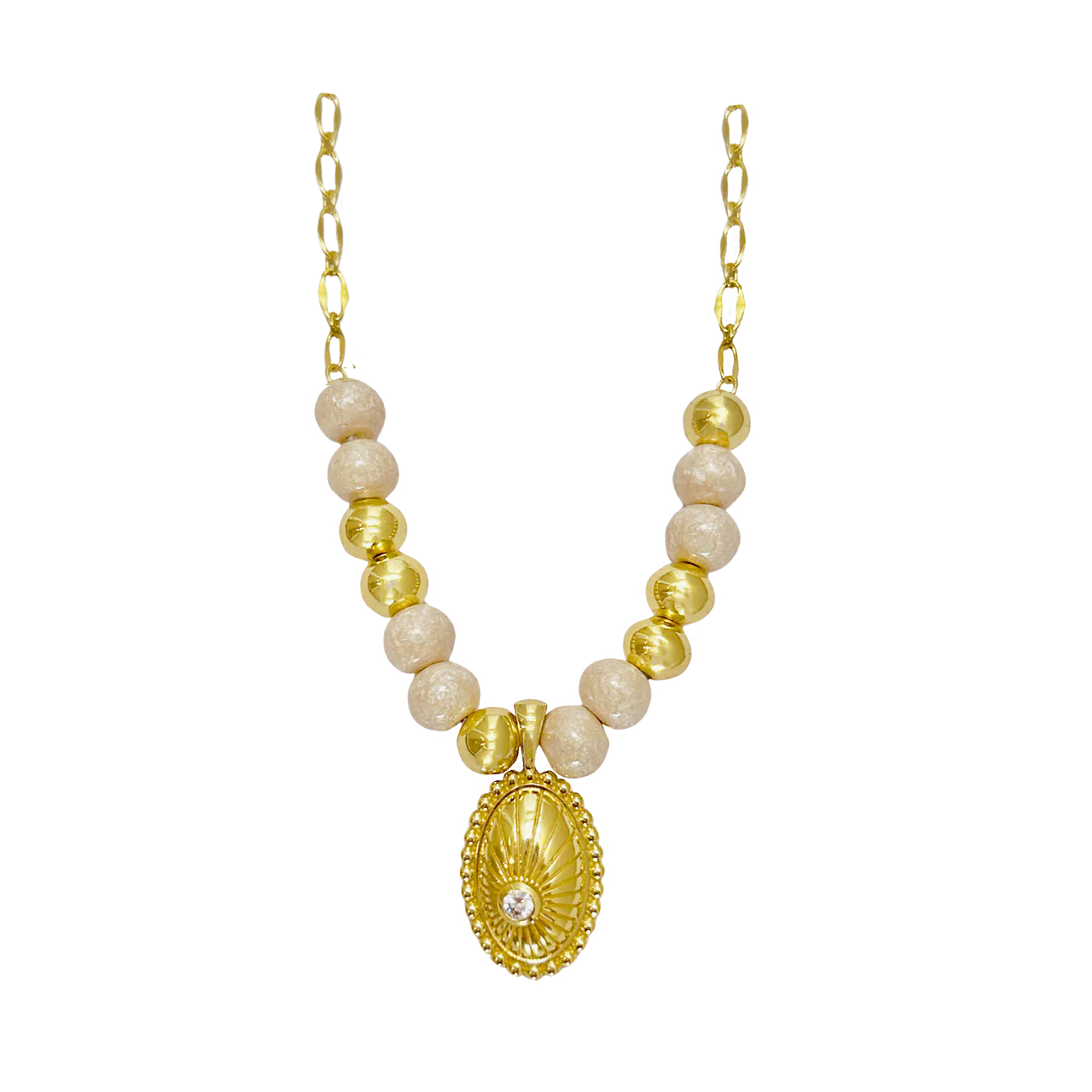 Ophelia Necklace Gold | Mountain & Moon - Image 3