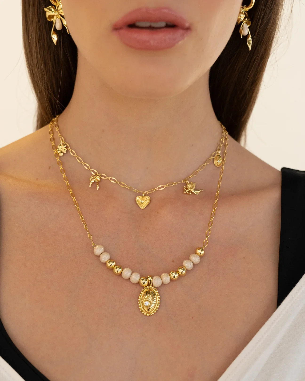 Ophelia Necklace Gold | Mountain & Moon - Image 4