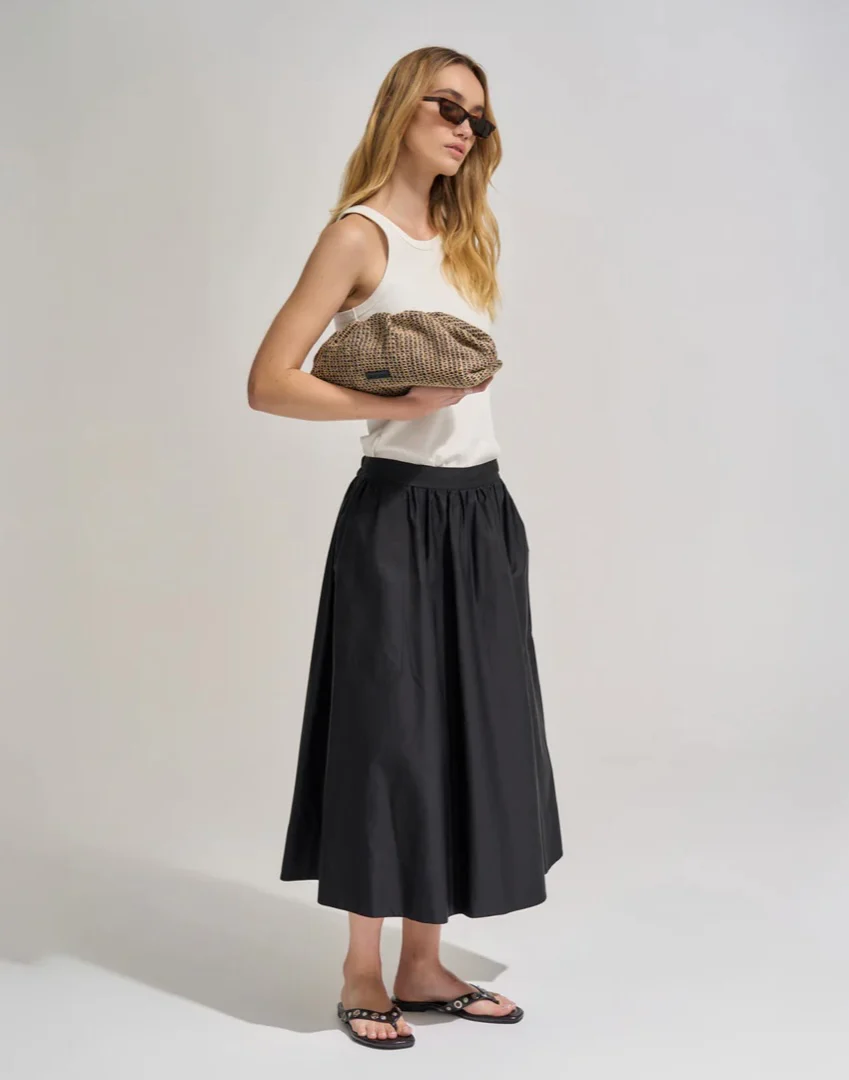 Rhi Clutch - Raffia Stripe | Brie Leon - Image 3