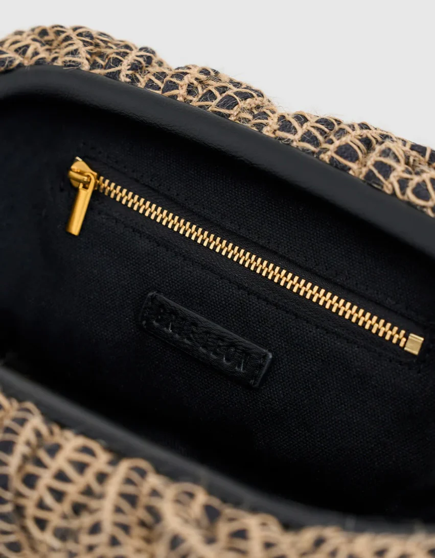 Rhi Clutch - Raffia Stripe | Brie Leon - Image 4