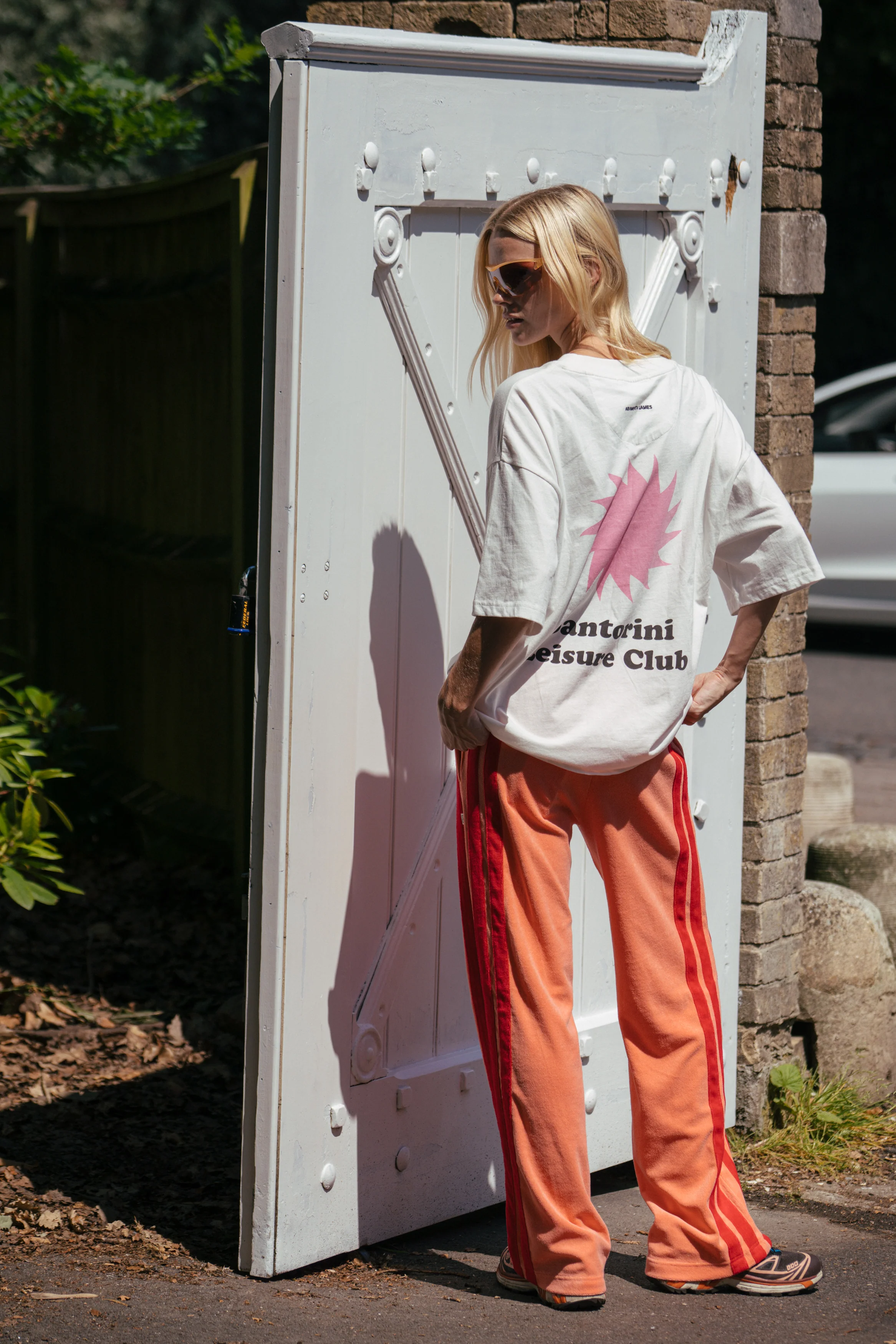 Santorini Oversized Tee - Warm White | Araminta James - Image 5
