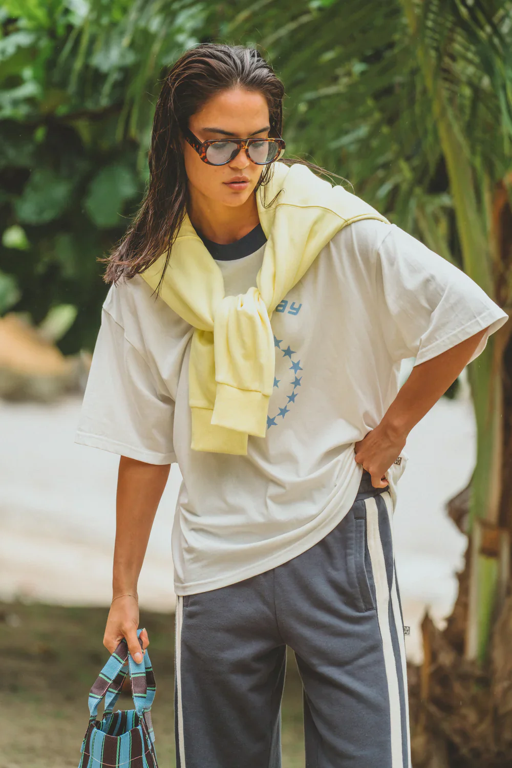Speedway Oversized Tee Snow | Araminta James - Image 2