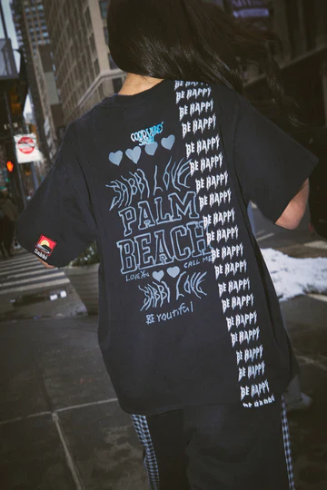 The Be Happy Tee - Black | Sabbi - Image 2