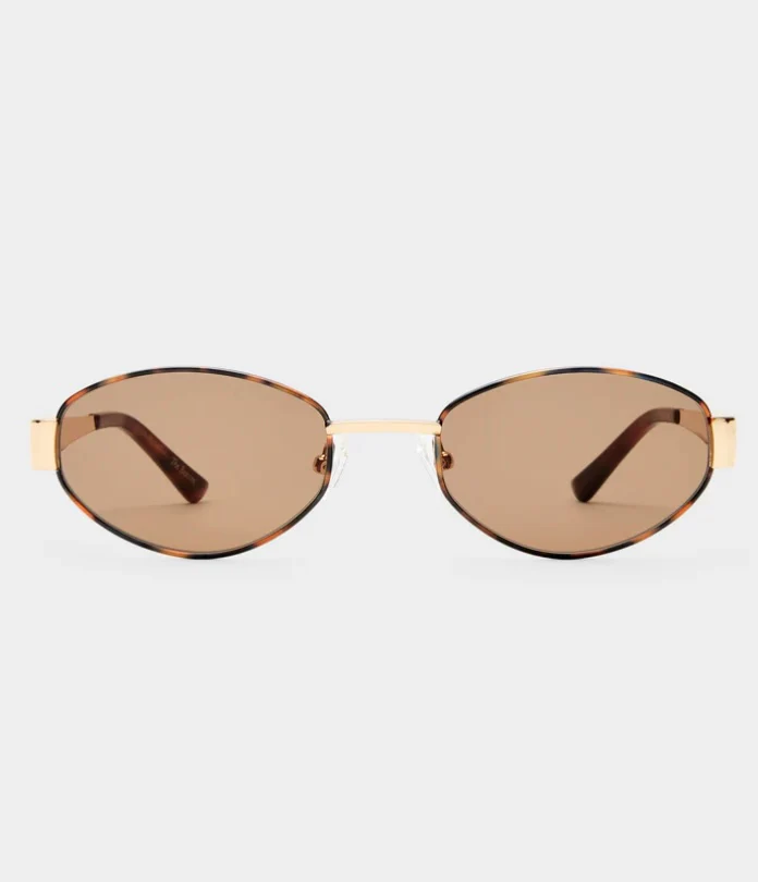The Boston Sunglasses - Tort/Gold | Luv Lou - Image 3