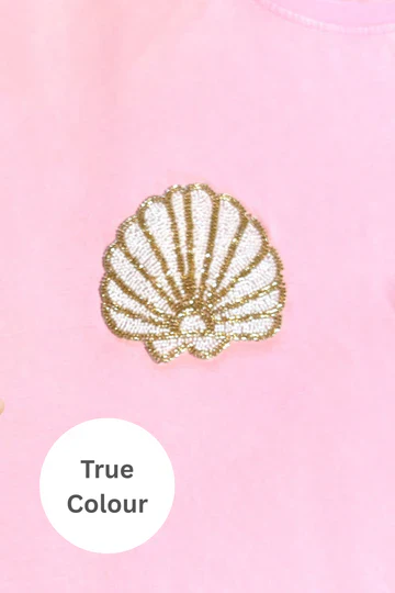 The Very Oversized Shell Titty Tee - Light Pink | Sabbi - Image 5