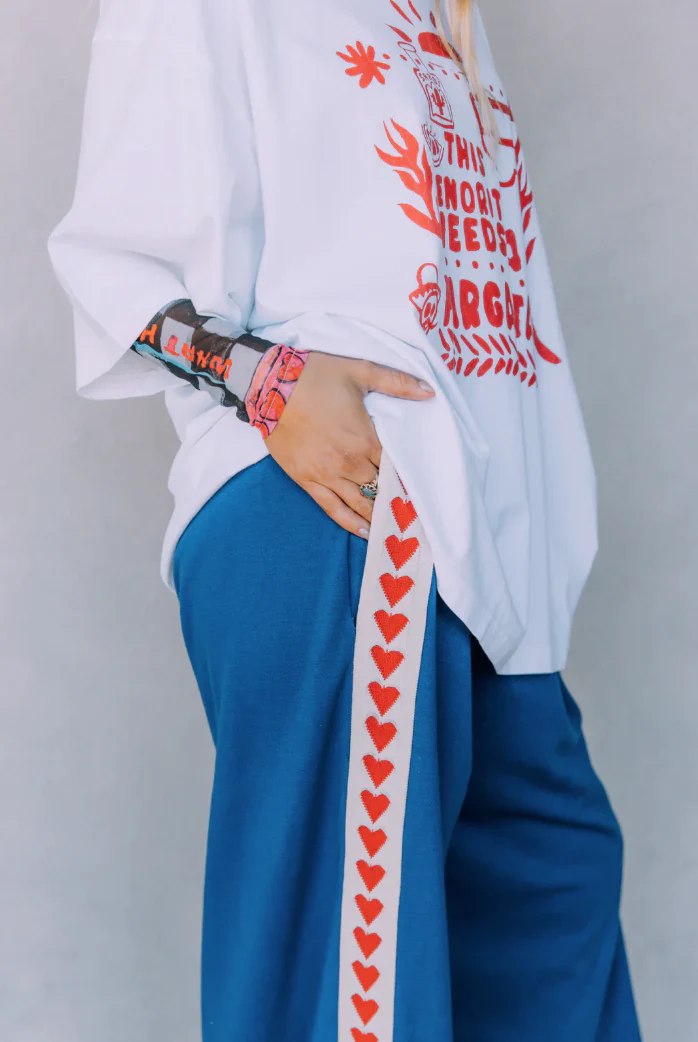 The Raving Hearts Pants Blue | Sabbi The Store - Image 2