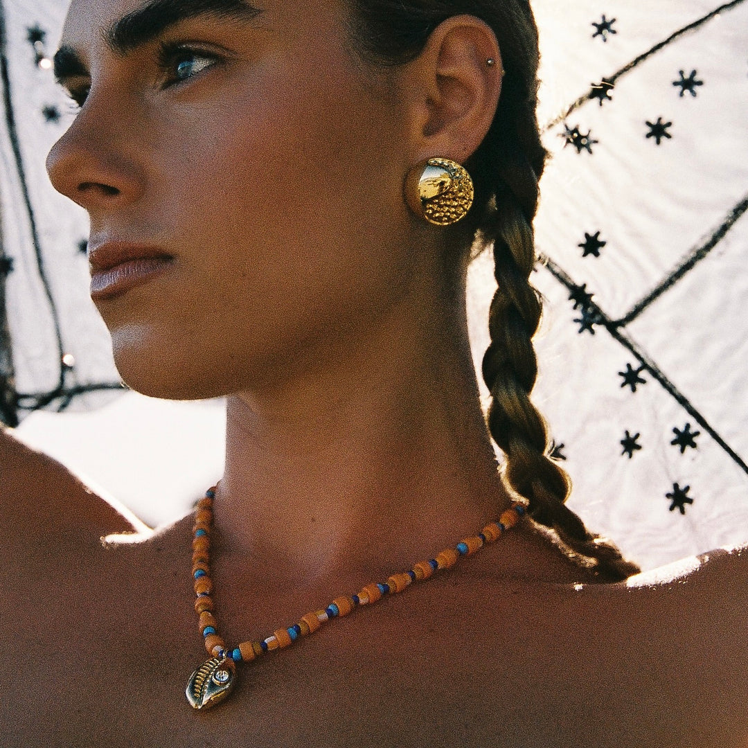 Lily Necklace Gold | Briwok - Image 5