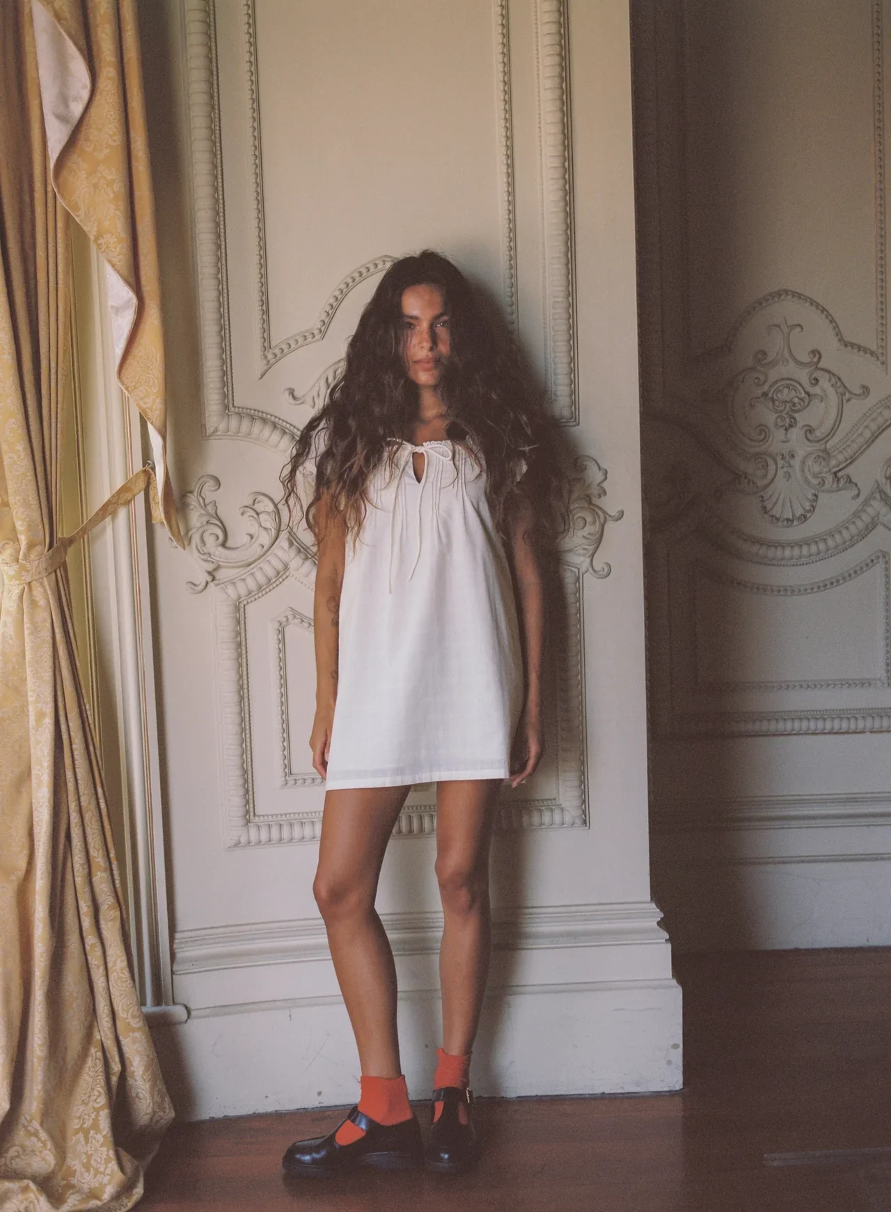 Amelia Mini Dress - Buttercream | Juni - Image 2