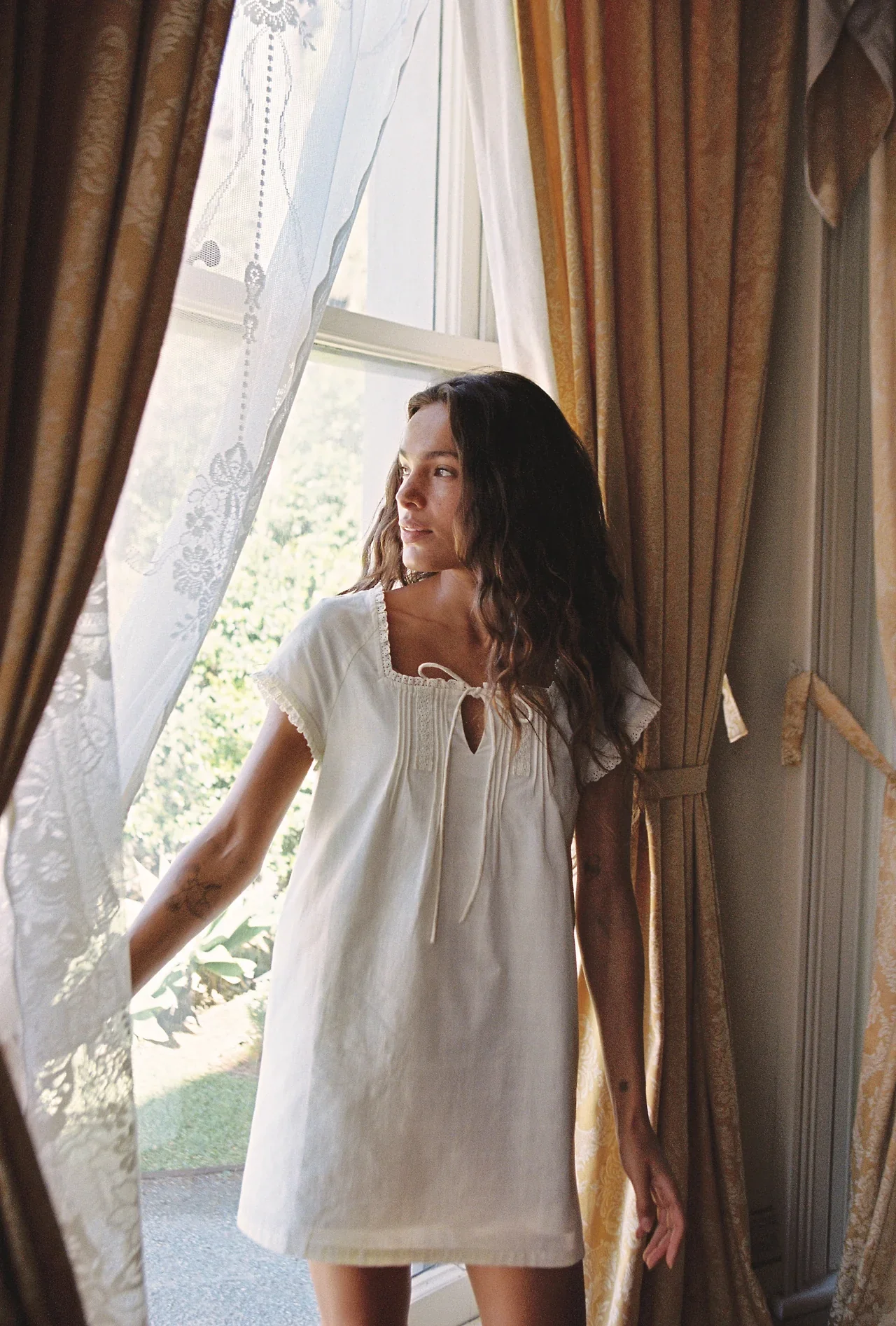 Amelia Mini Dress - Buttercream | Juni - Image 3