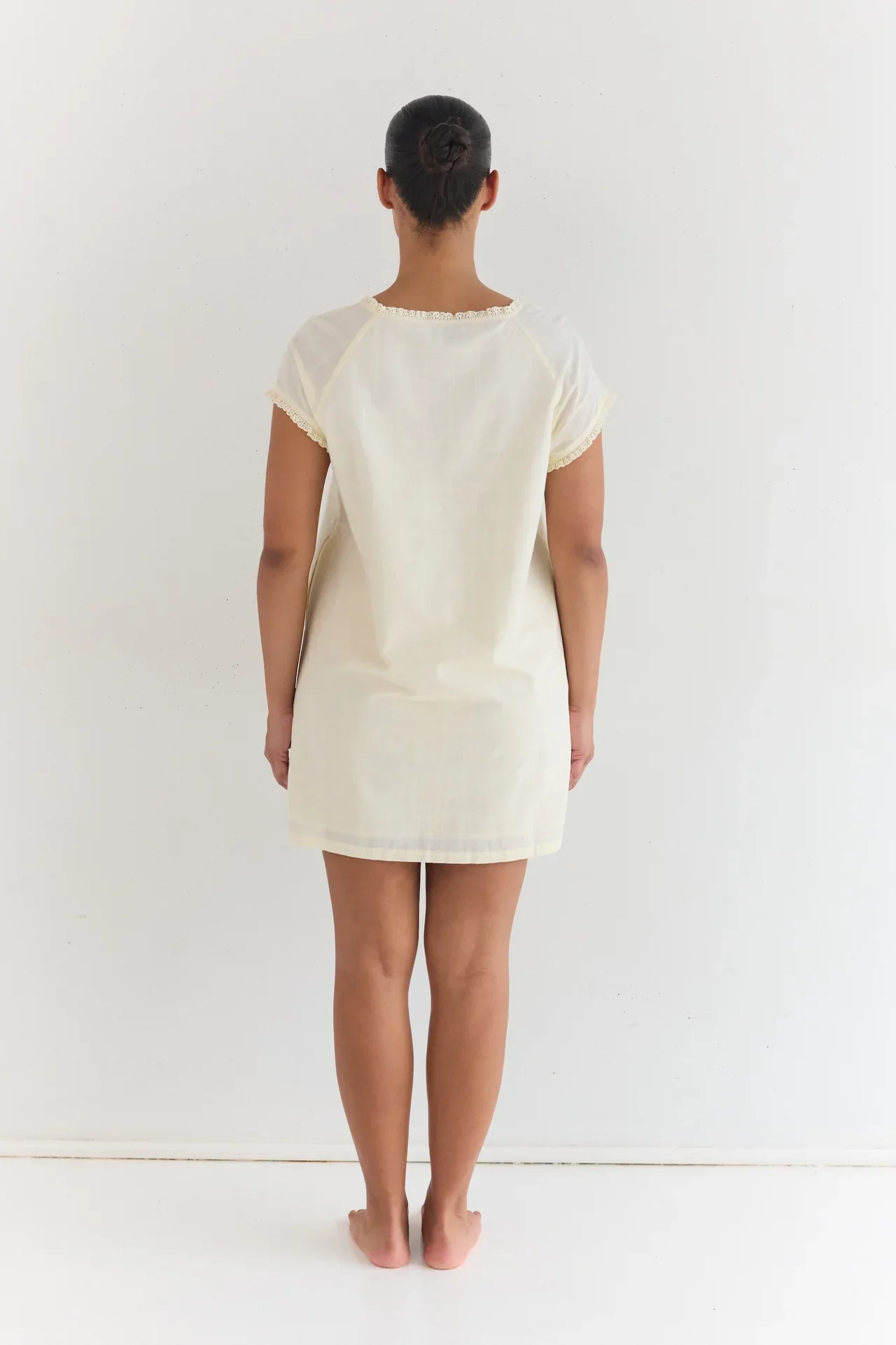 Amelia Mini Dress - Buttercream | Juni - Image 7