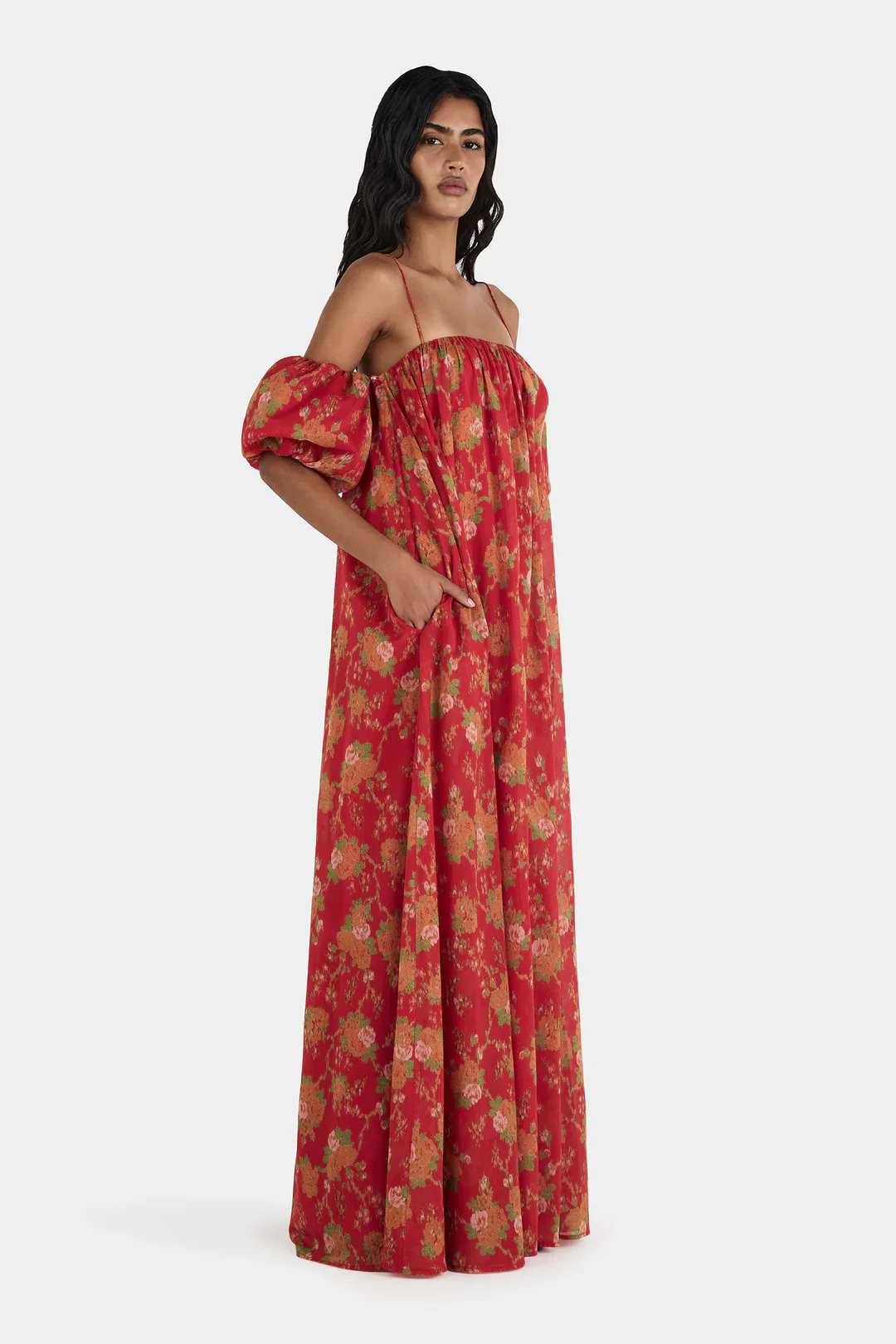 Vetiver Dress Climbing Roses | Hansen & Gretel - Image 4