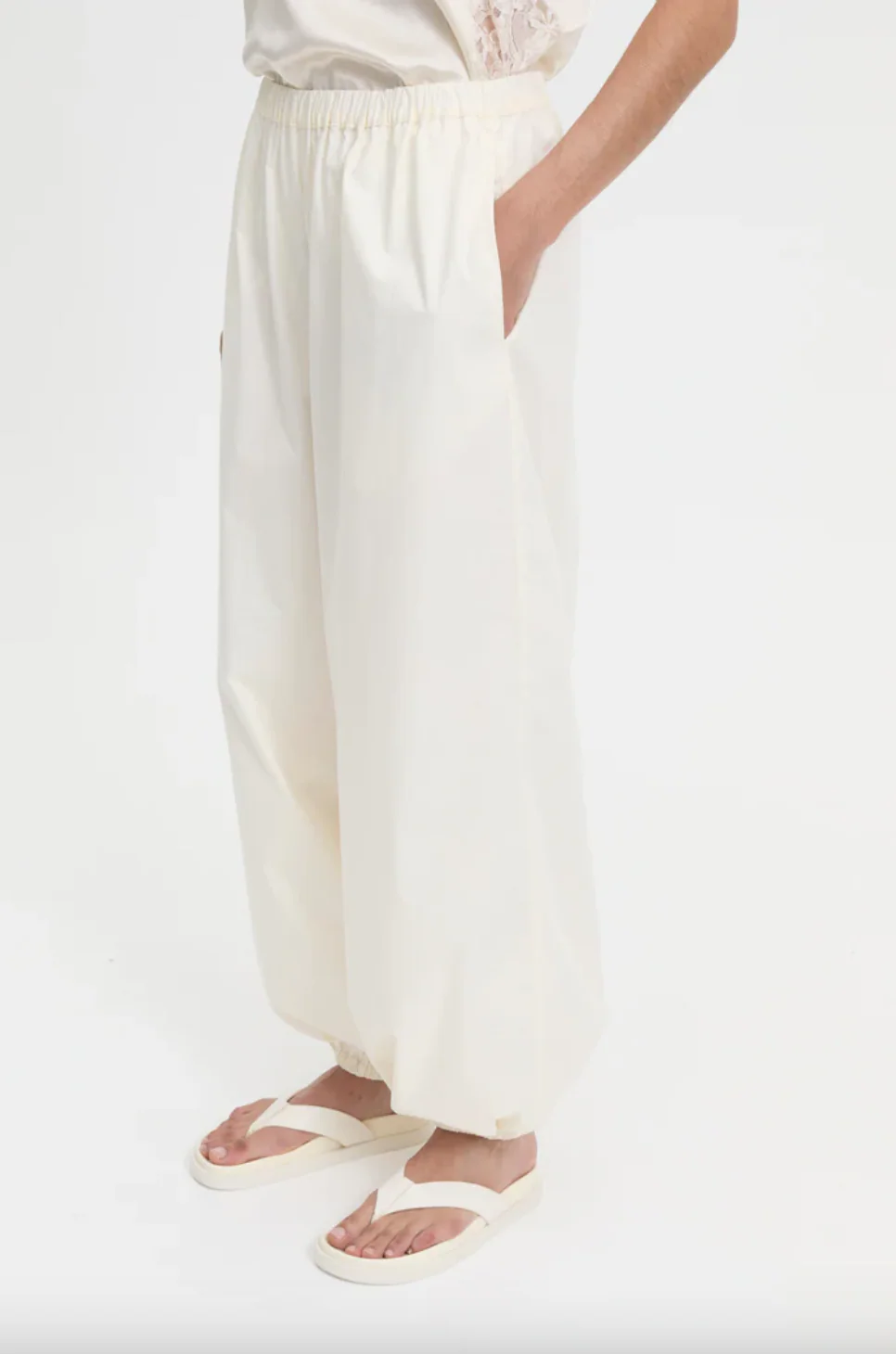 Yan Pants Cream | Blanca Studios - Image 8