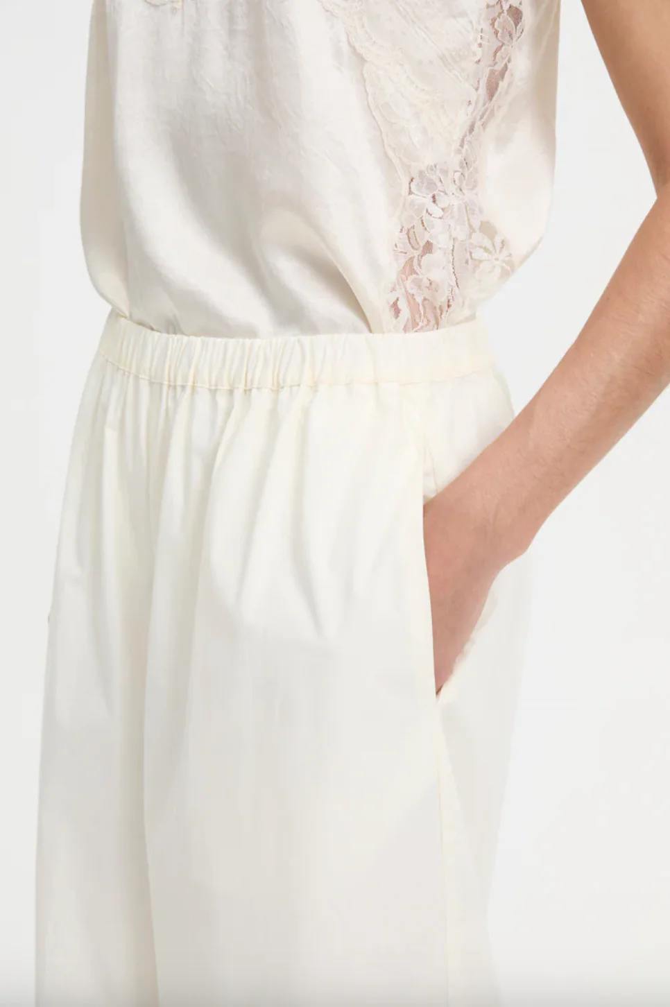 Yan Pants Cream | Blanca Studios - Image 9