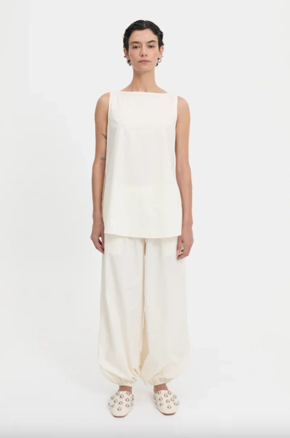 Yan Pants Cream | Blanca Studios - Image 3